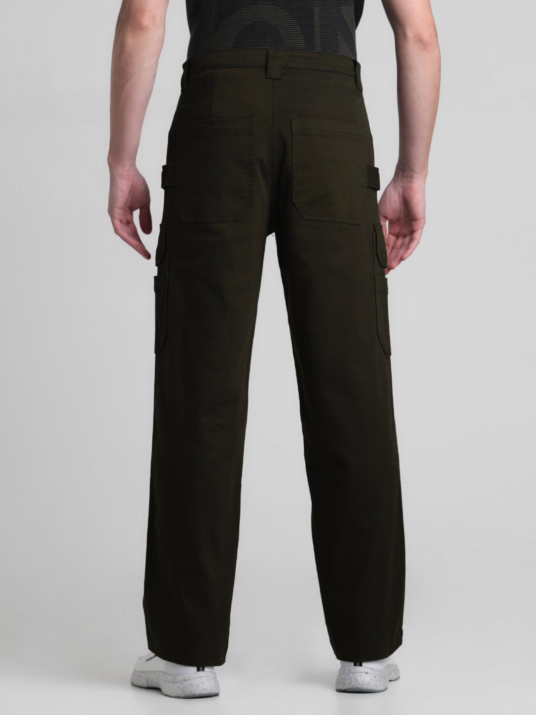 Regular Fit 6 Pocket Cargos - Green