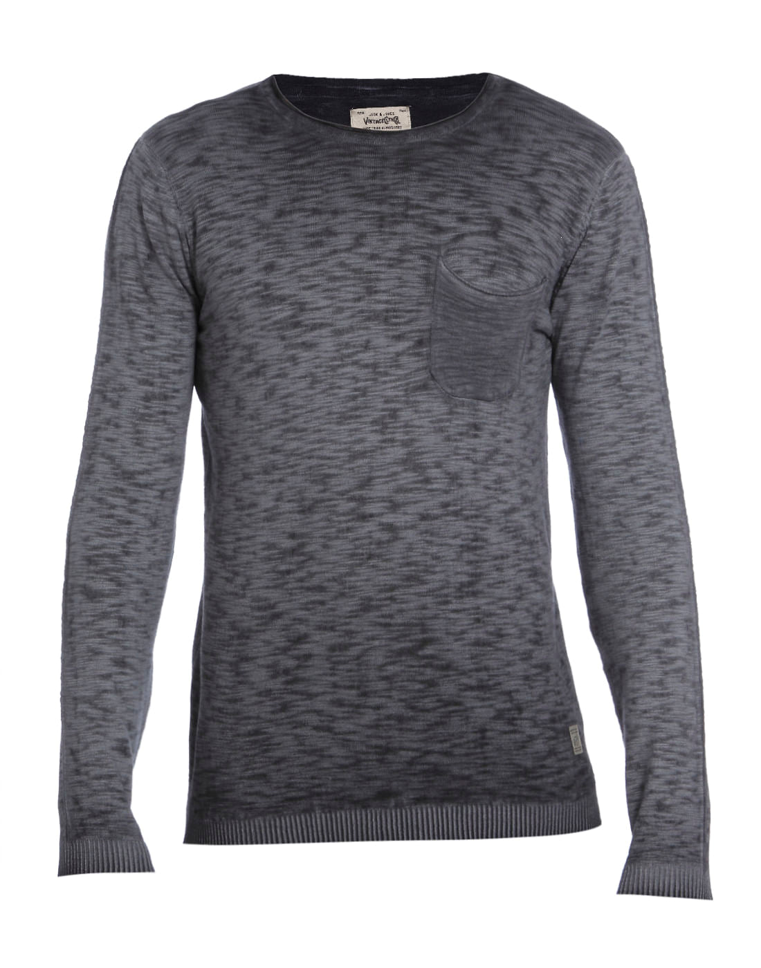 Grey Knit Pullover