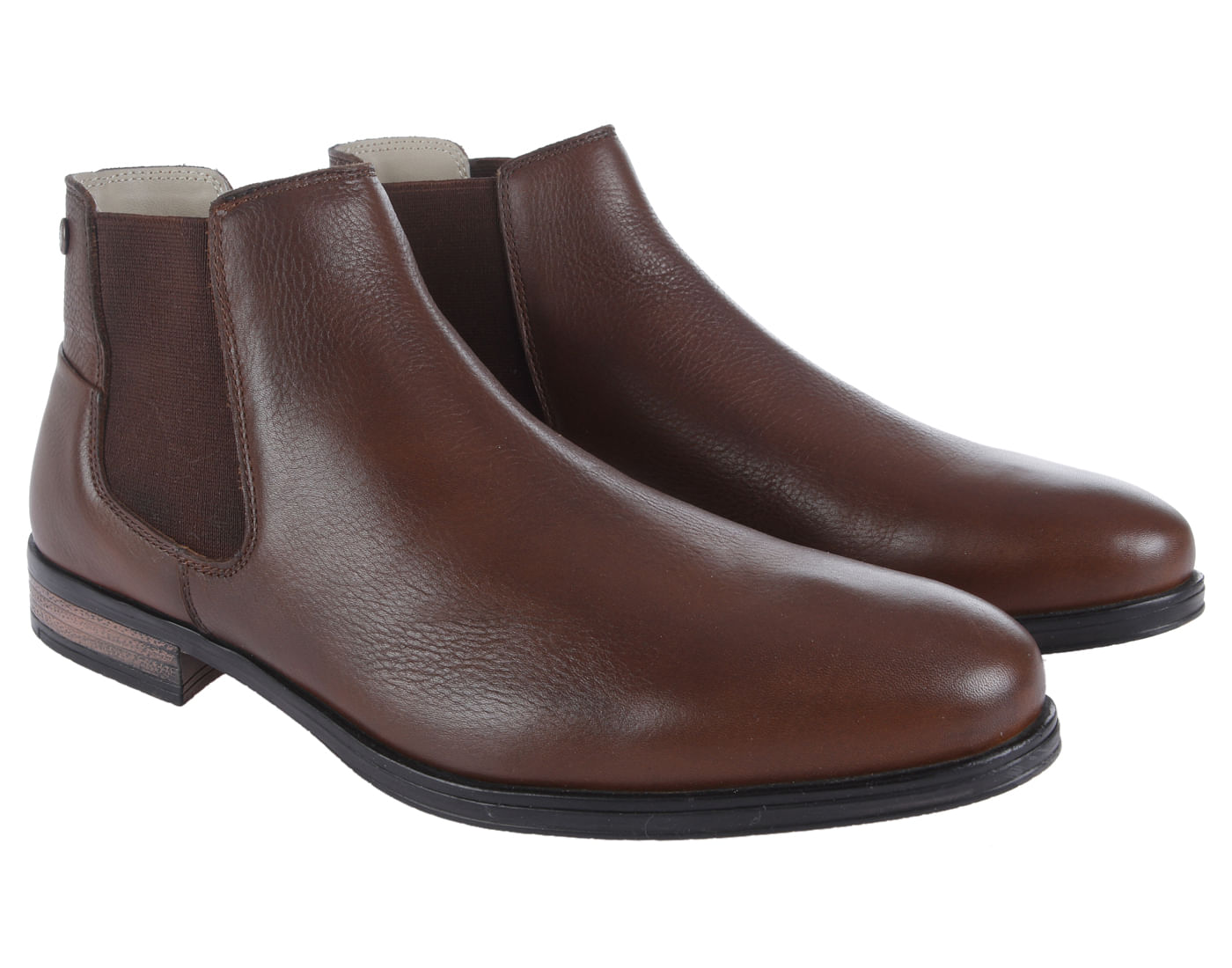 Brown Leather High Top Boots