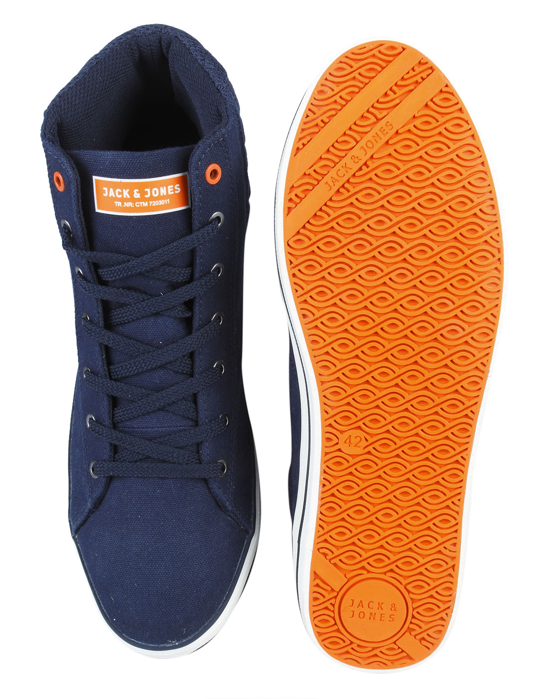 Blue Ankle High Sneakers