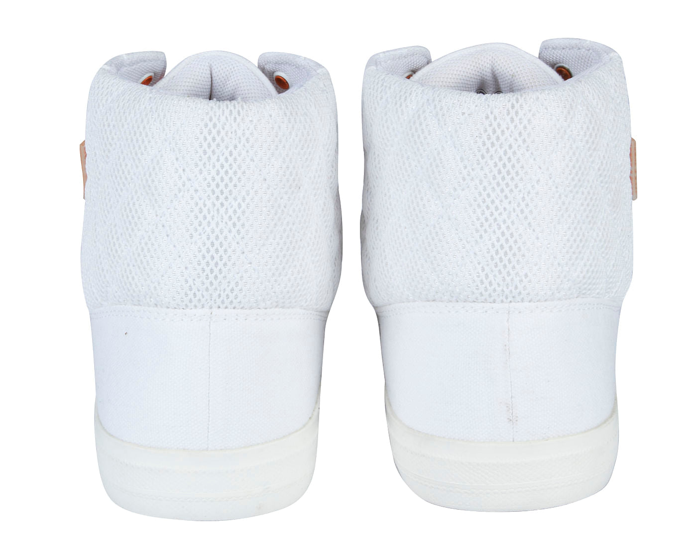 White Ankle High Sneakers