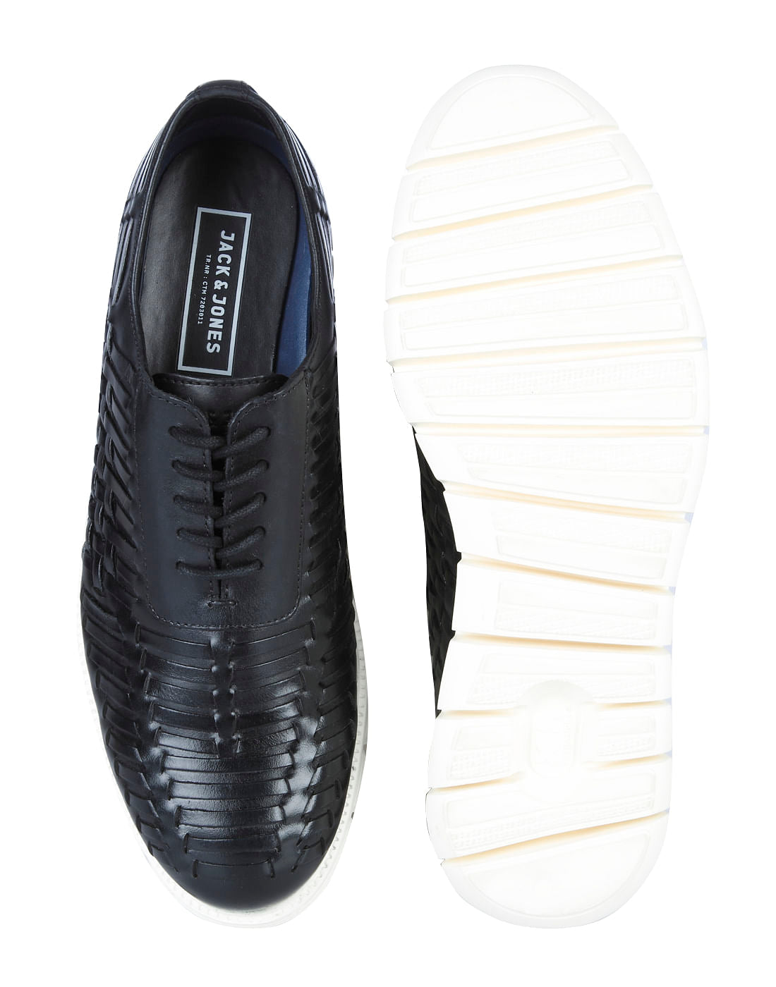 Black Self-Design Sneakers