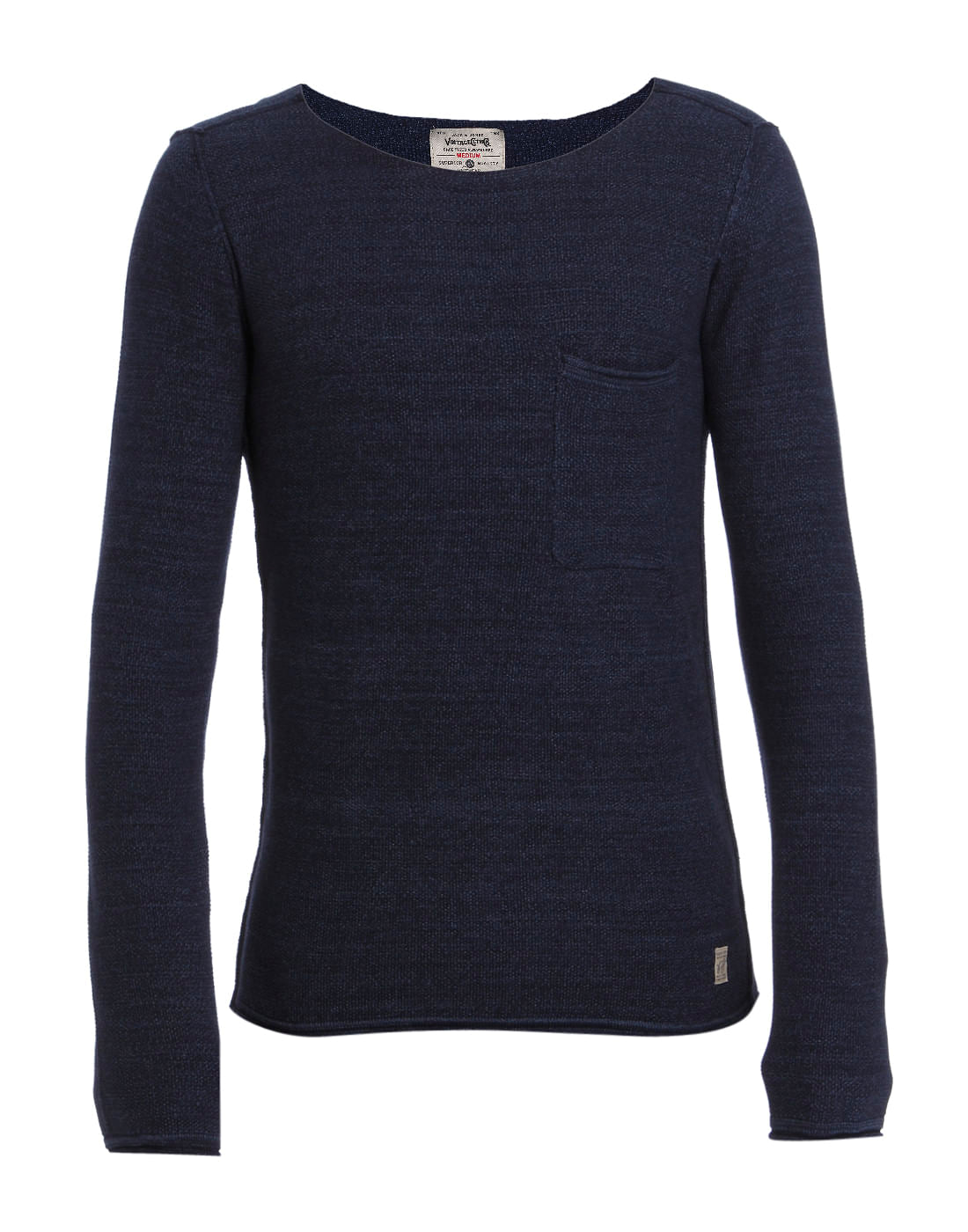 Blue Knit Pullover