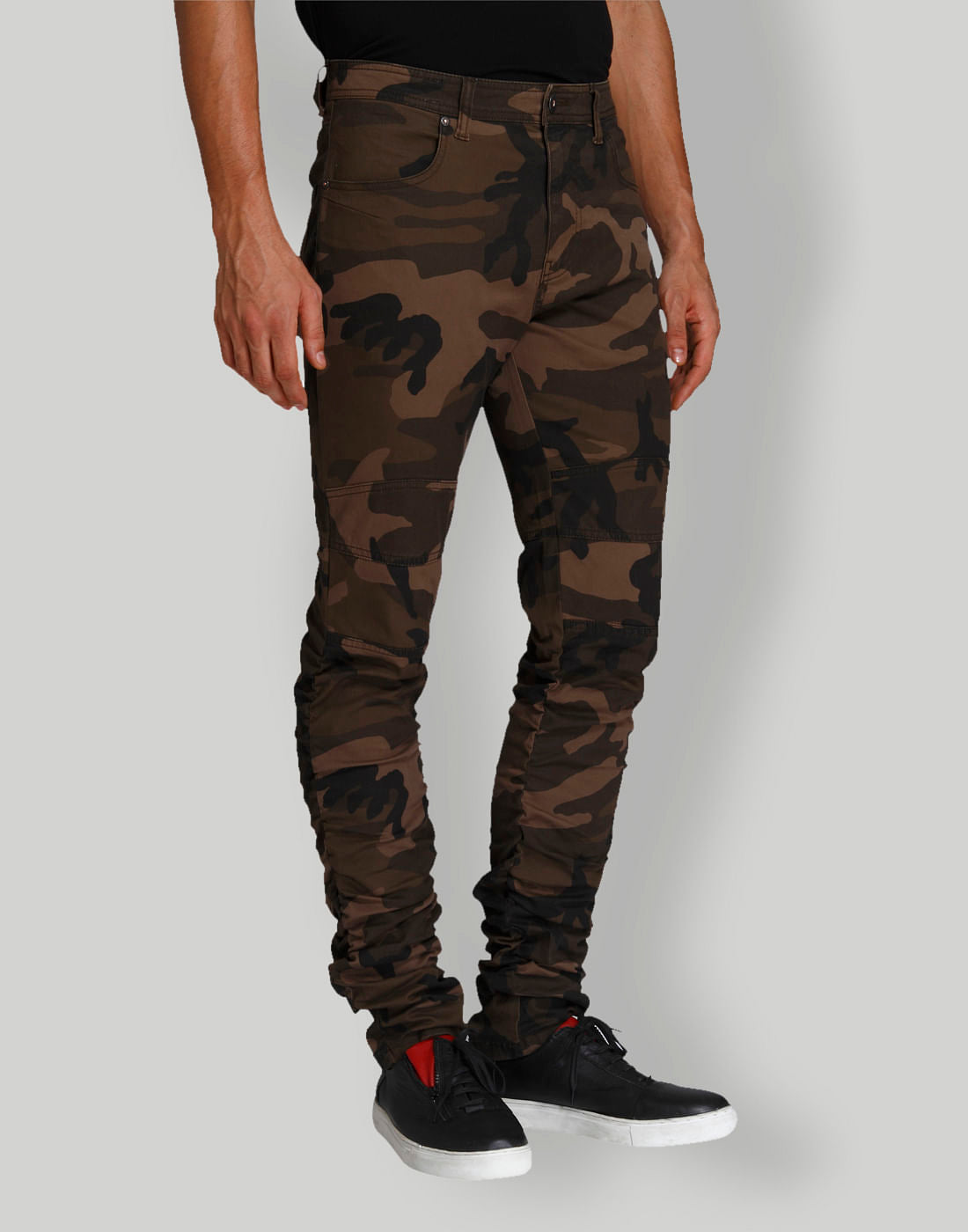 Brown Camo Print Pants