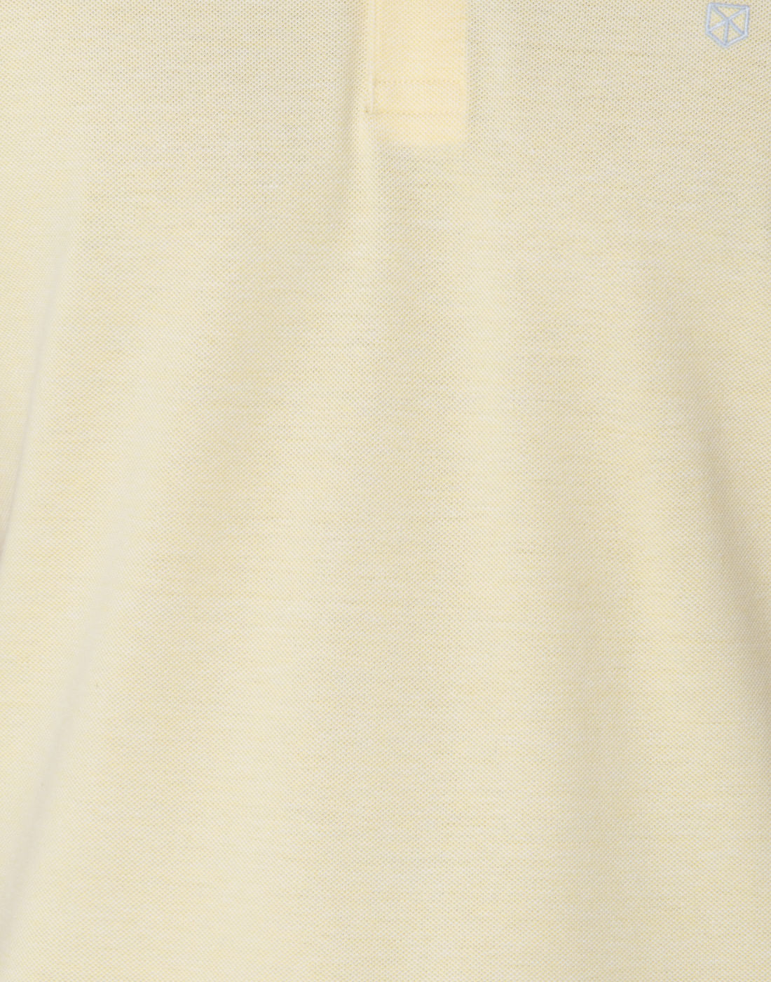 Yellow Contrast Tipping Polo Neck T-Shirt