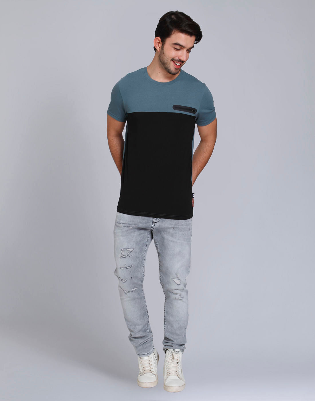 Blue Crew Neck T-Shirt