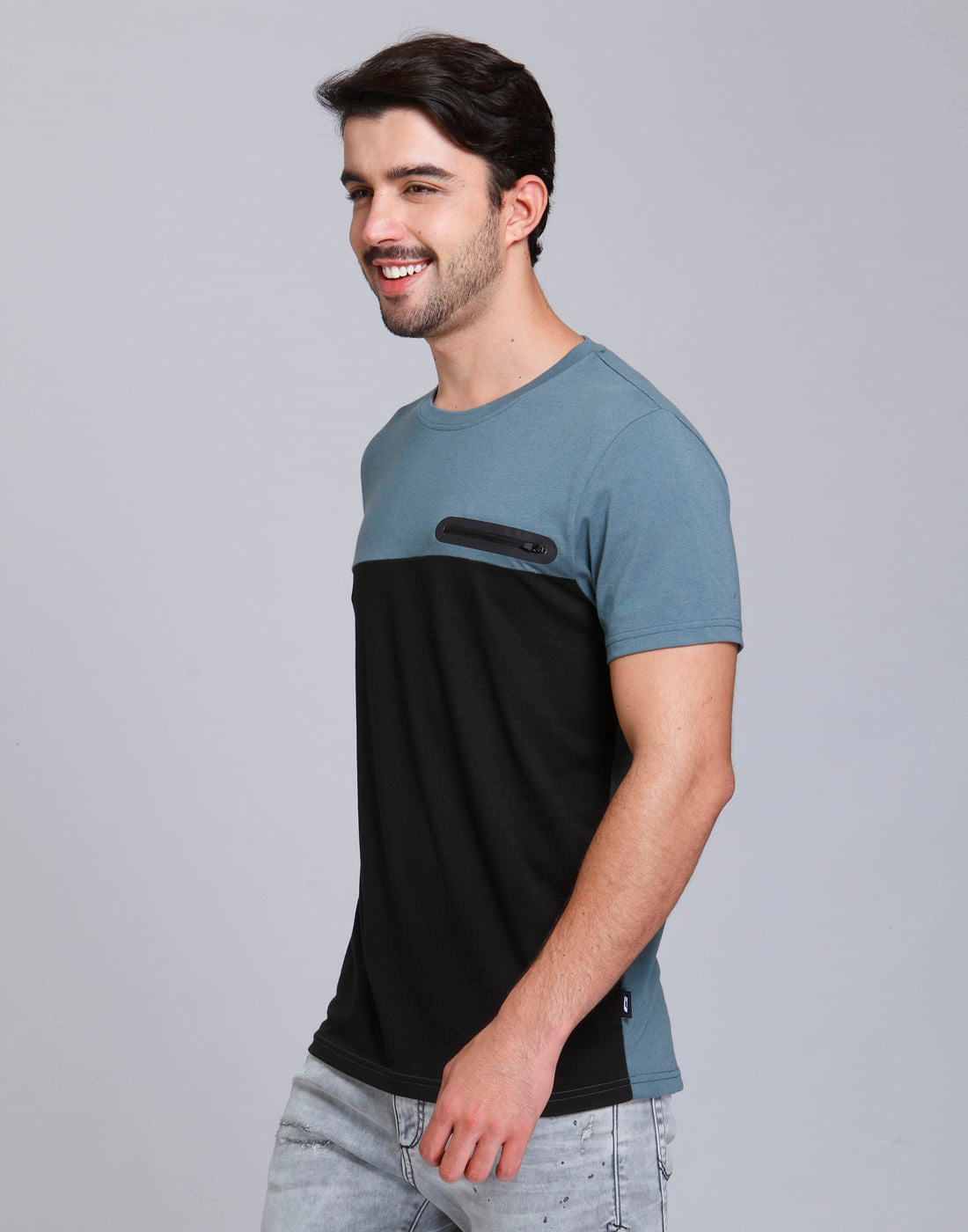 Blue Crew Neck T-Shirt