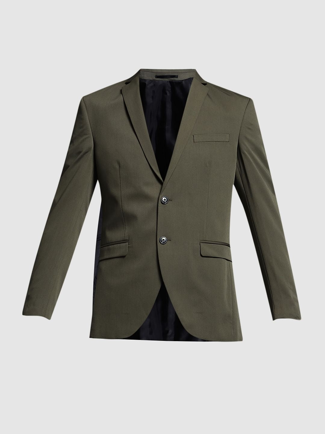 Green Double Button Blazer