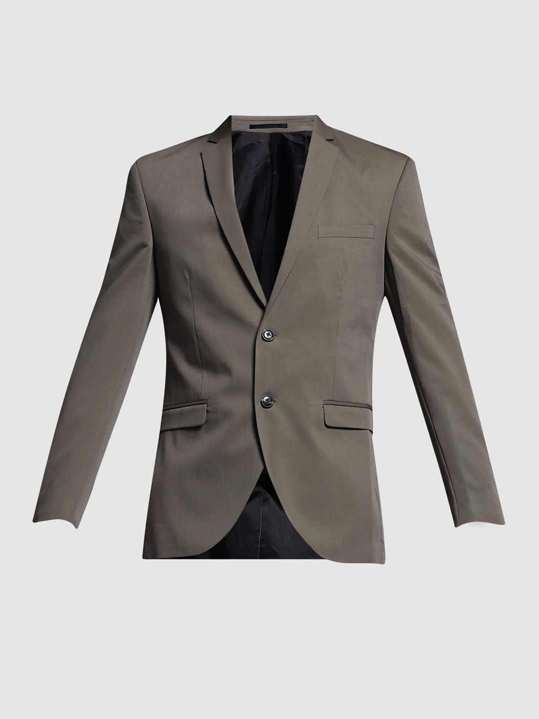 Grey Double Button Blazer