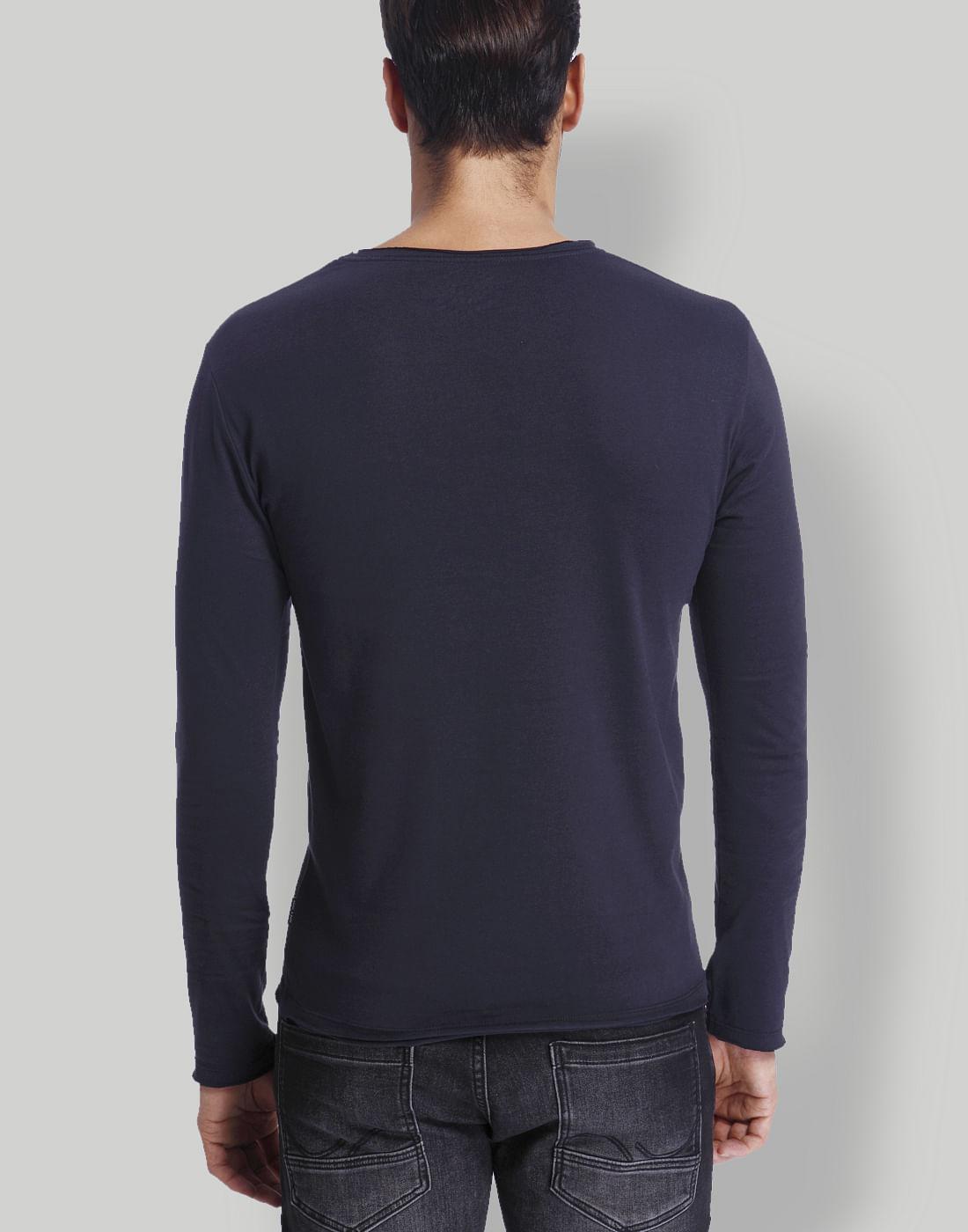 Navy Blue V-Neck T-Shirt