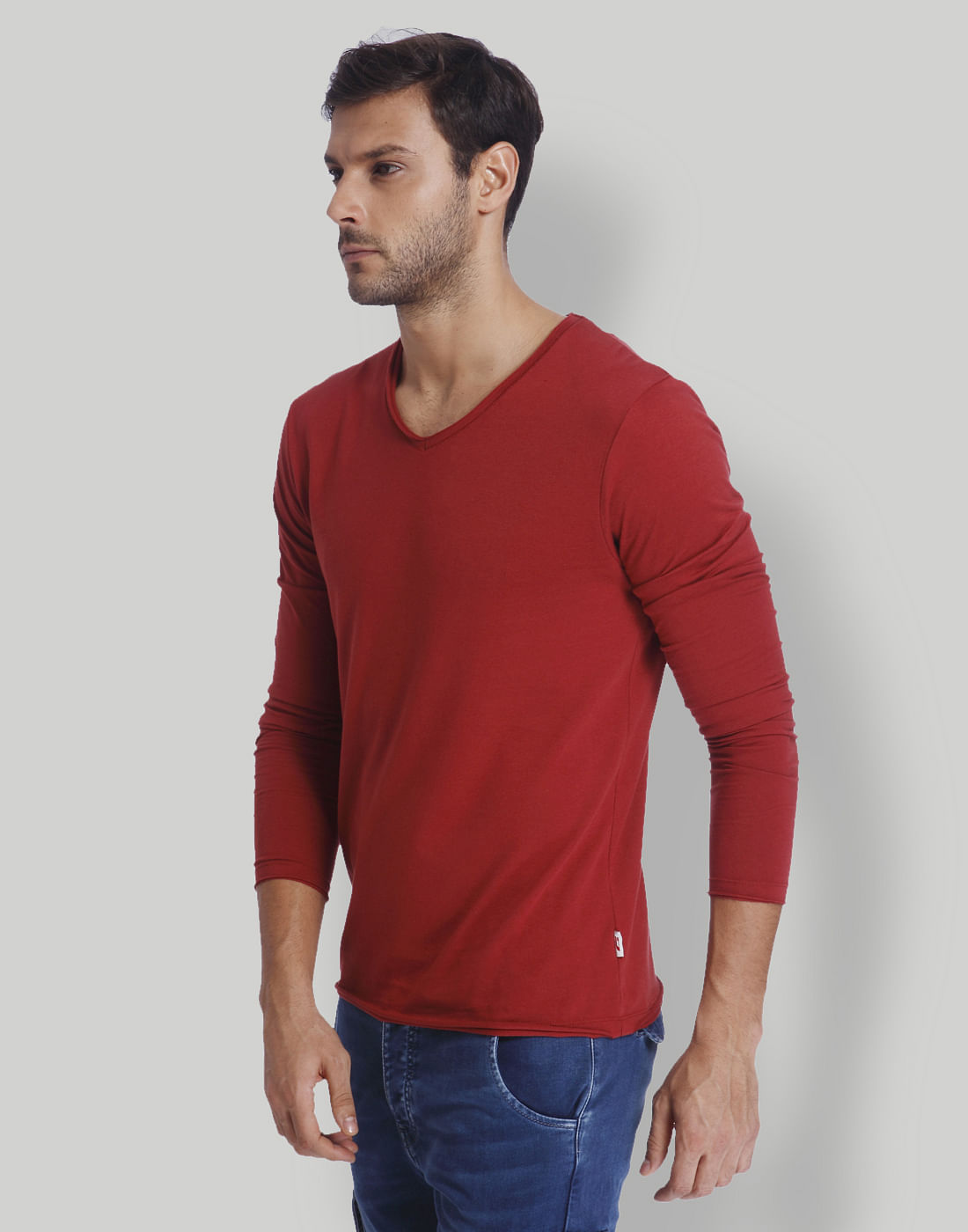 Red V-Neck T-Shirt