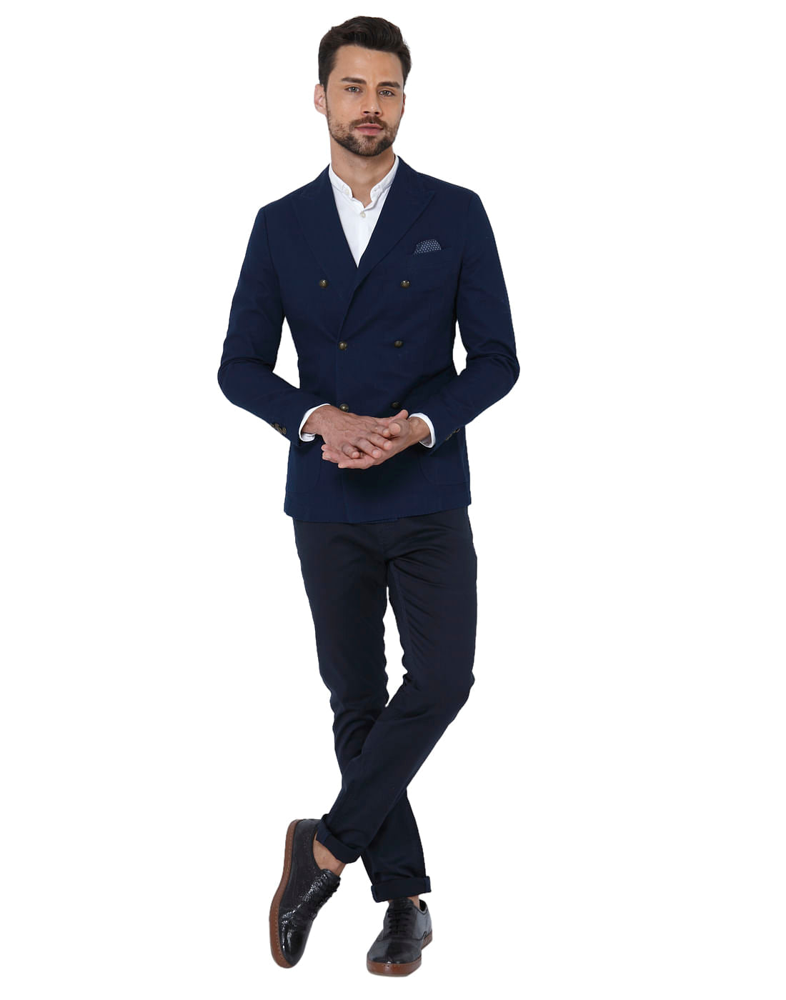 Navy Blue Slim Fit Blazer