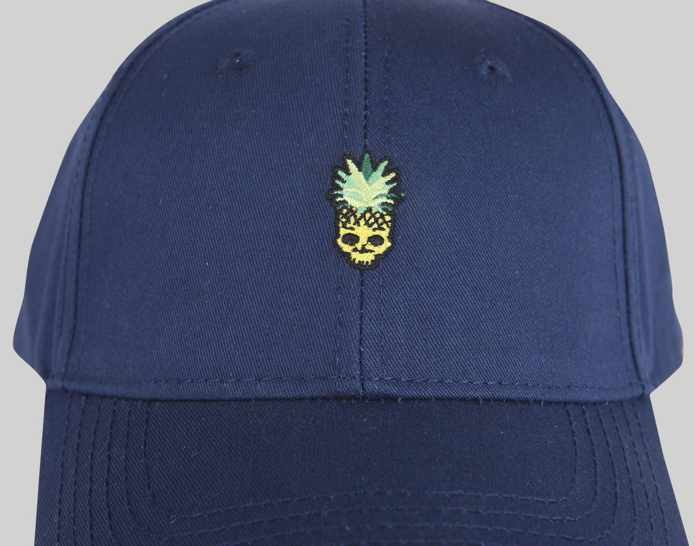 Blue Embroidered Baseball Cap