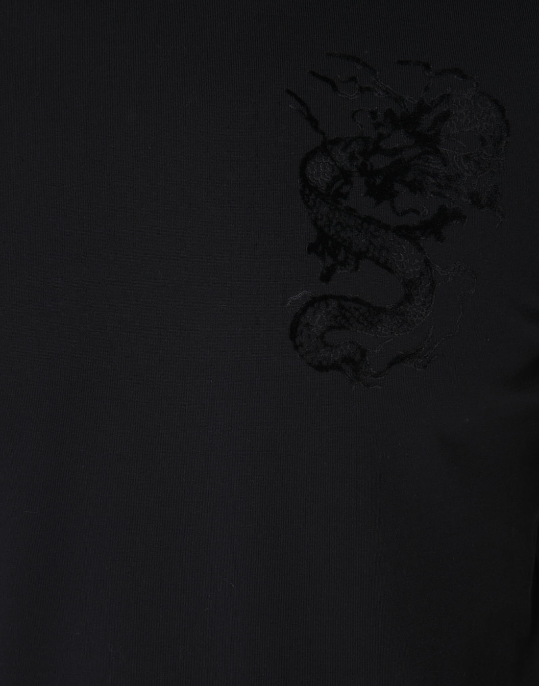 Black Graphic Print Crew Neck T-Shirt