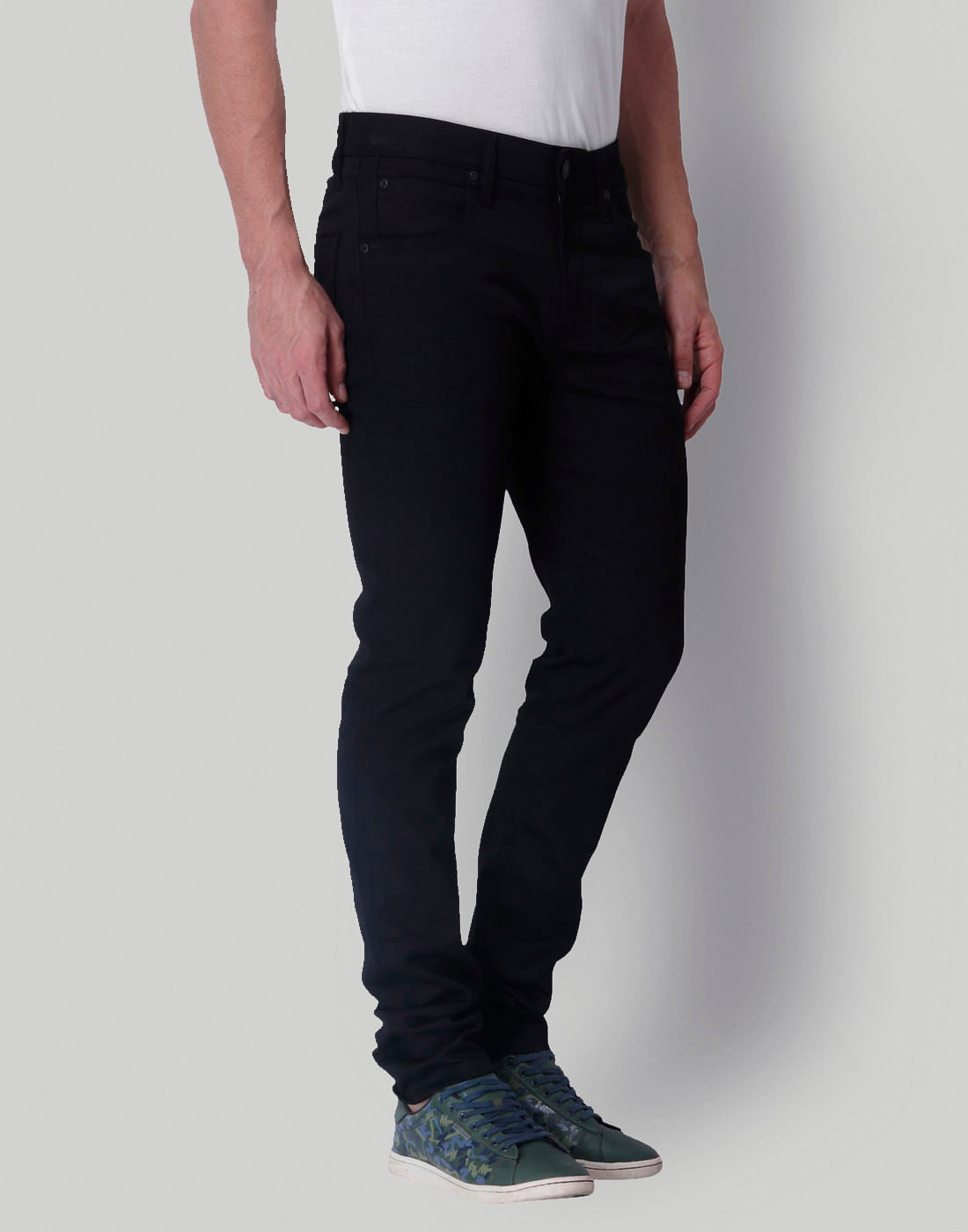 Black Low Rise Ben Skinny Fit Jeans