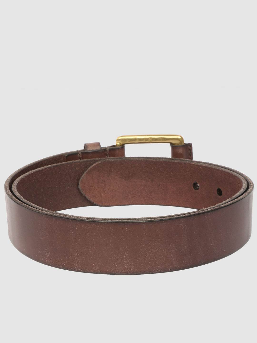 Chocolate Brown Leather Belt