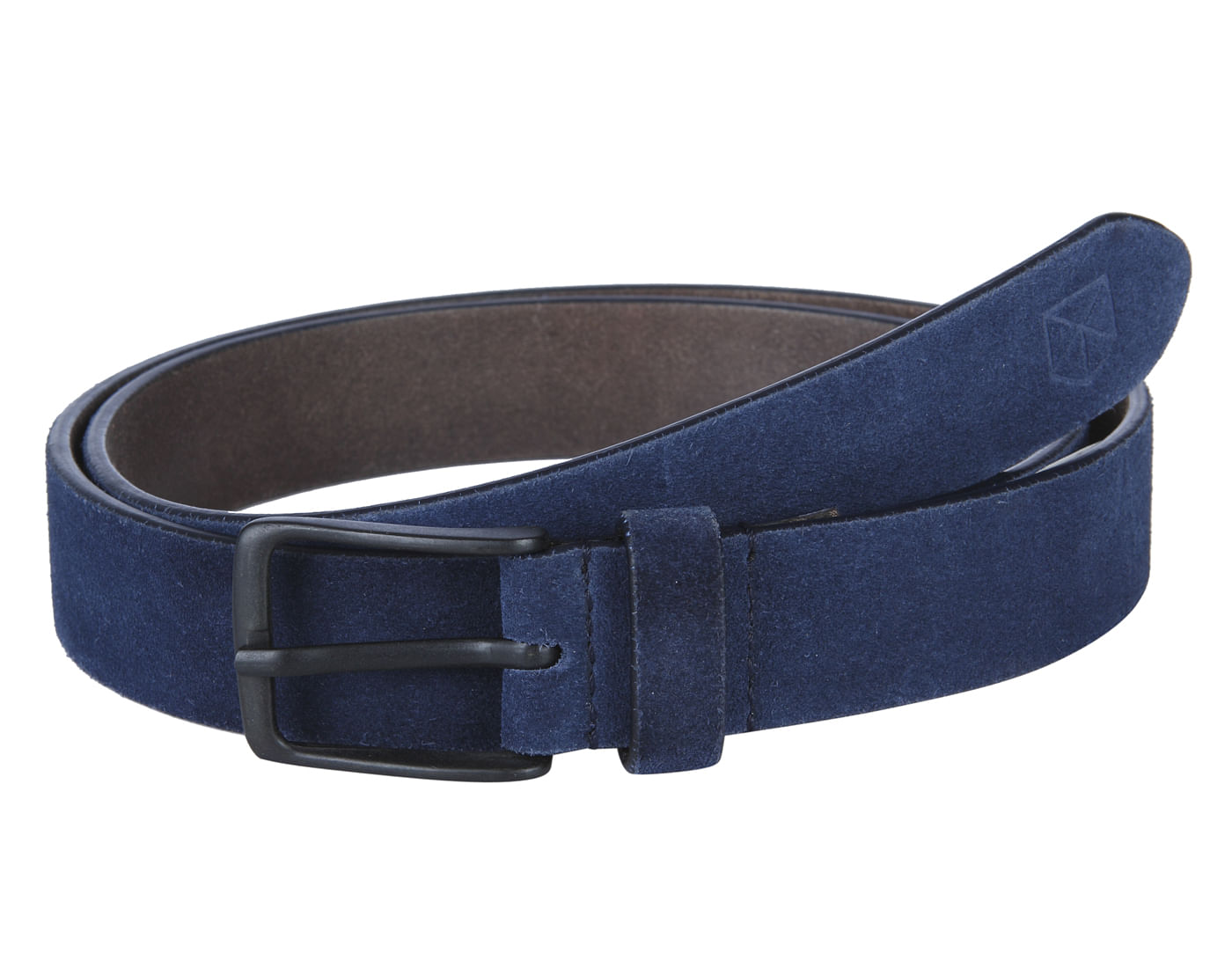 Navy Blue Suede Belt