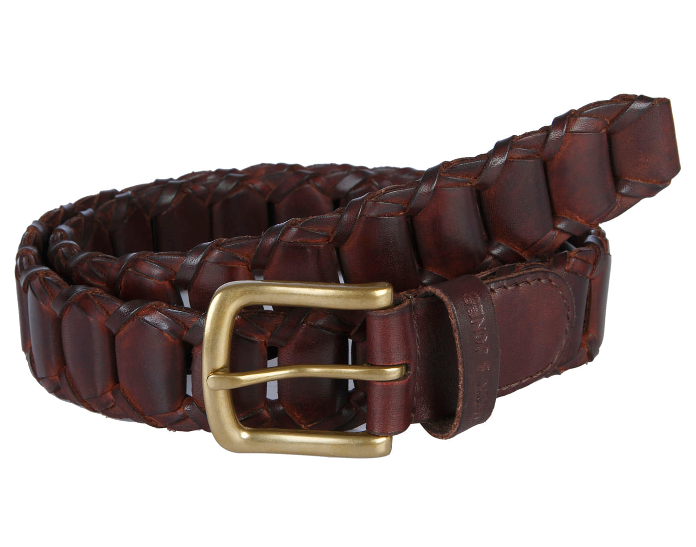 Brown Pleated Belt