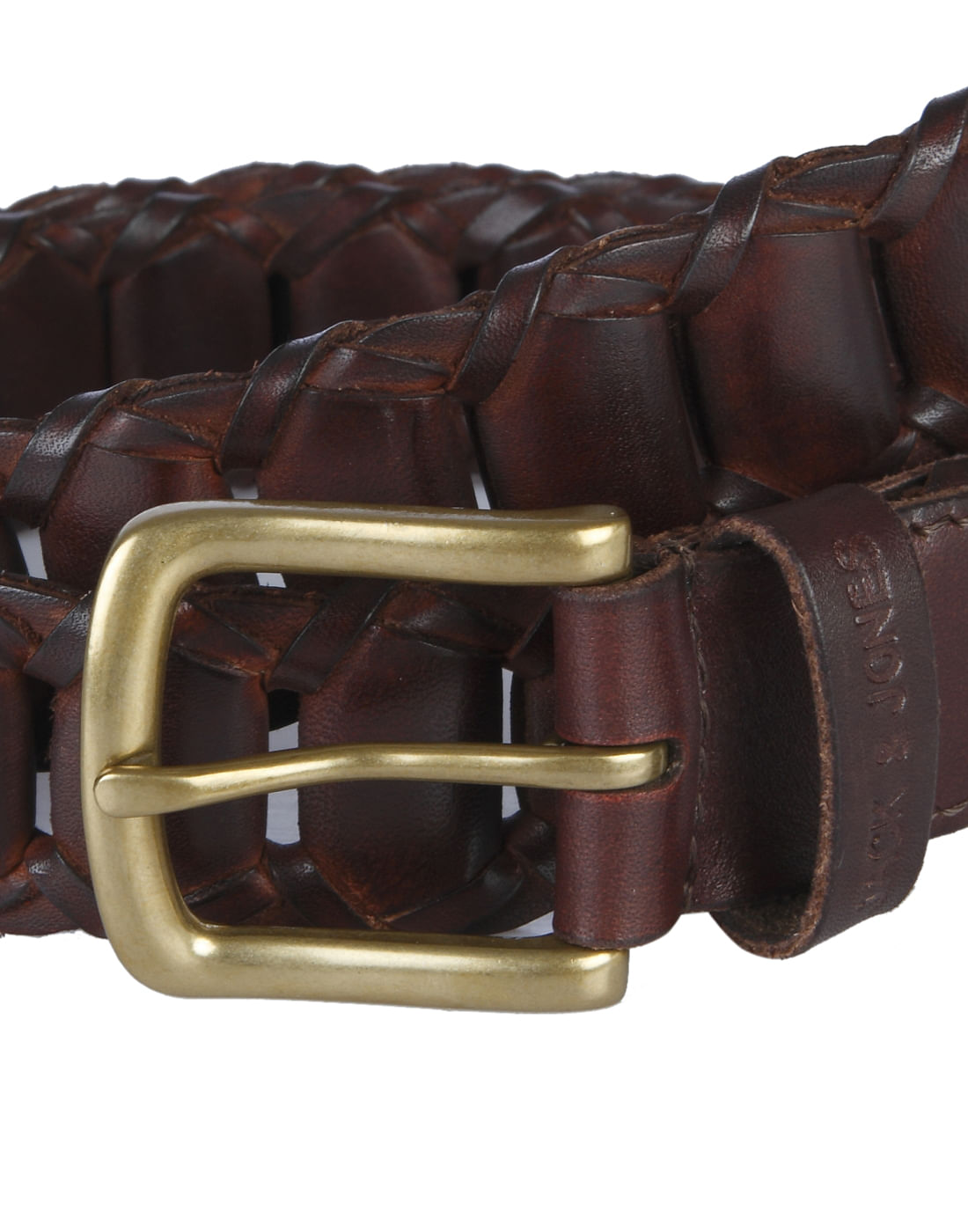 Brown Pleated Belt