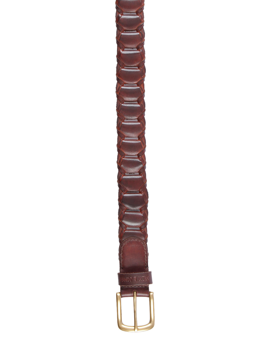 Brown Pleated Belt