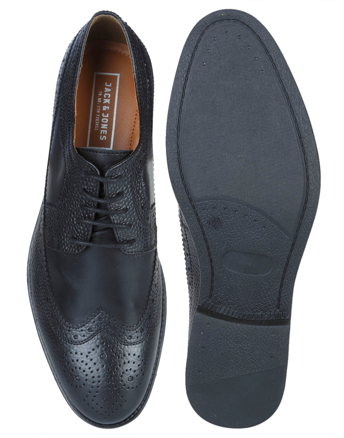 Black Leather Oxford Shoes