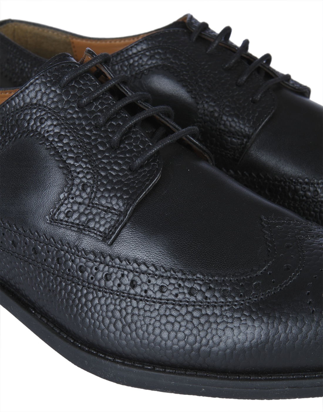 Black Leather Oxford Shoes