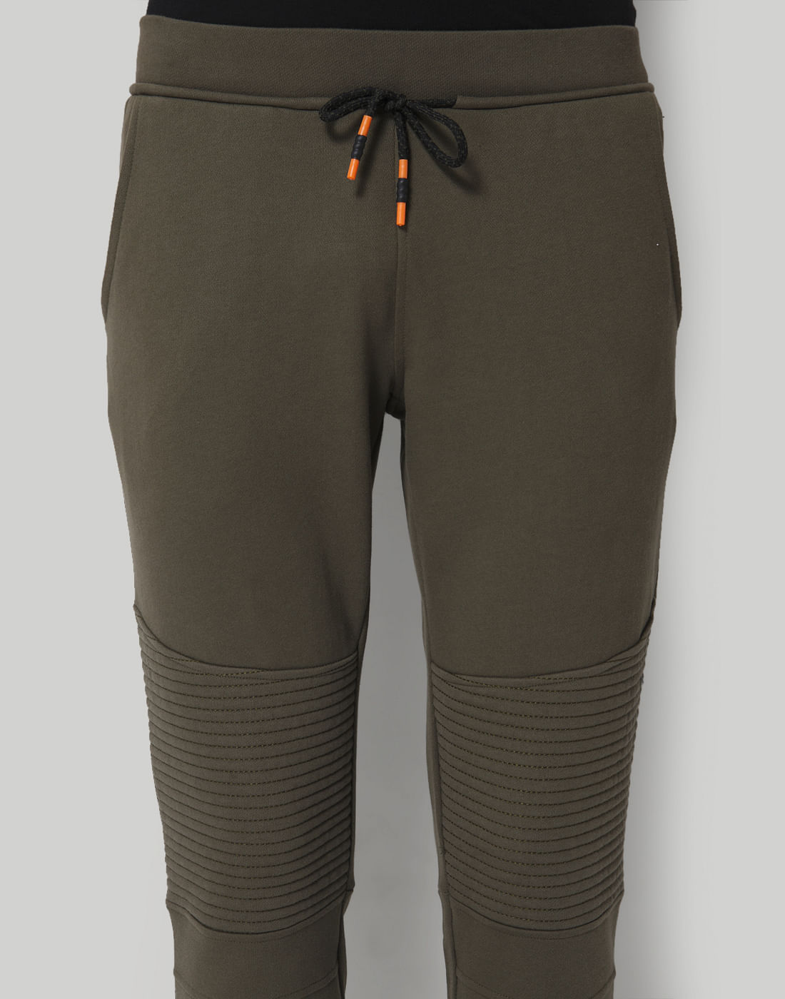 Green Drawstring Waist Sweatpants