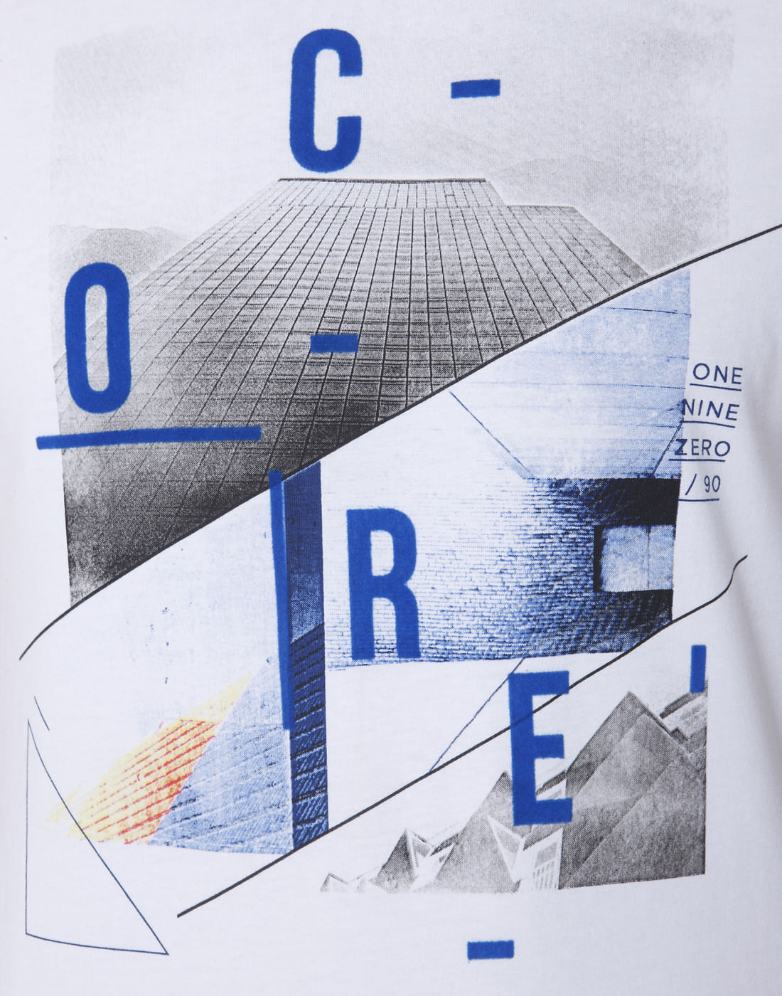 White Graphic Print Crew Neck T-Shirt