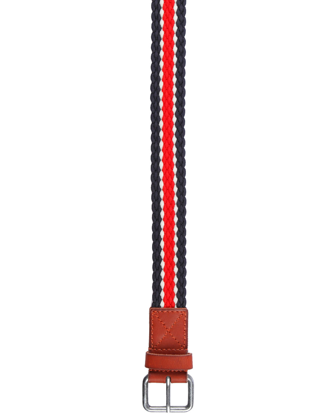 Red Colourblocked Belt