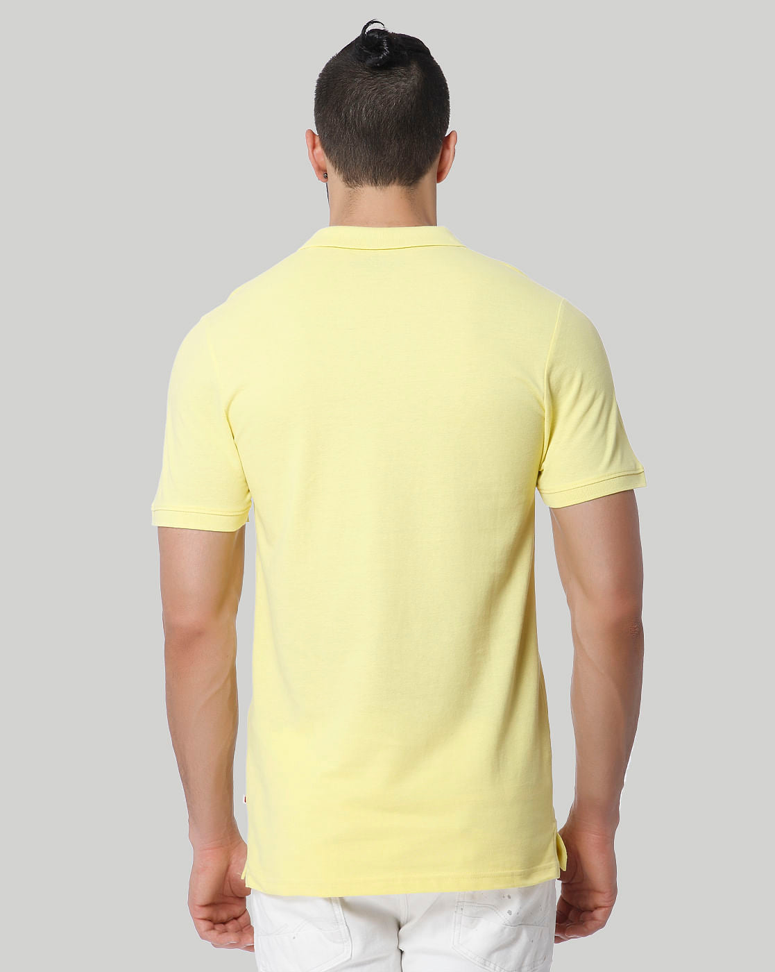 Yellow Polo Neck T-Shirt