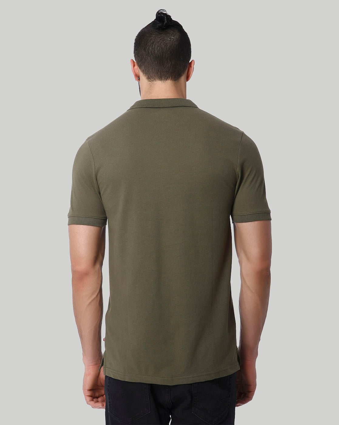 Green Polo Neck T-Shirt