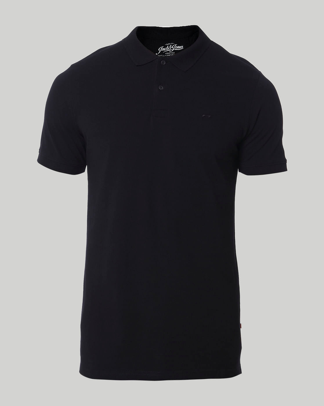 Black Polo Neck T-Shirt