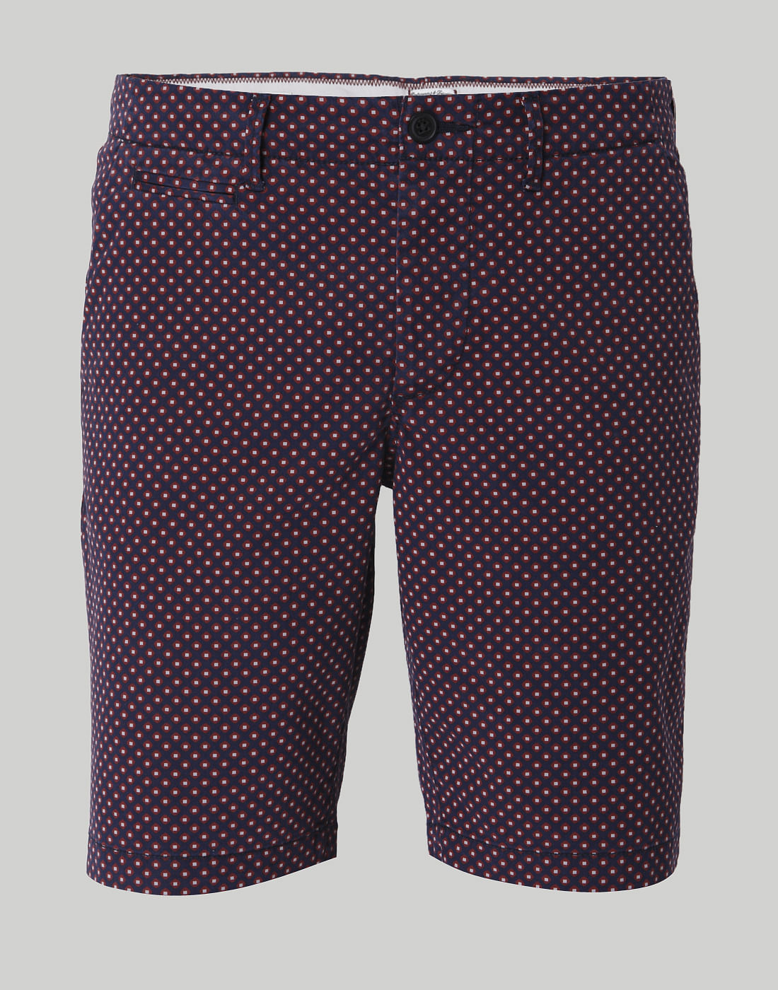 Purple All Over Print Chino Shorts