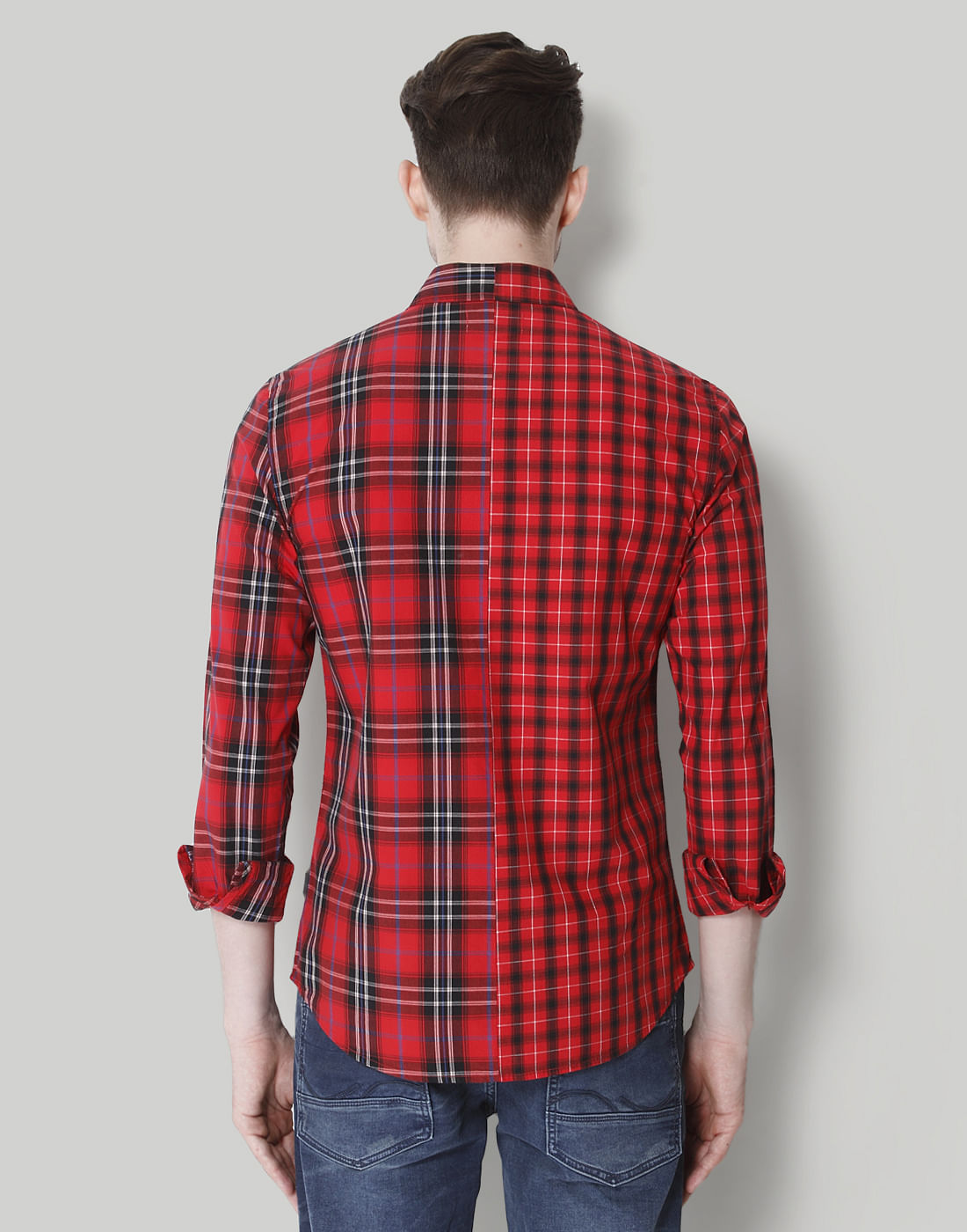 Red Slim Fit Shirts