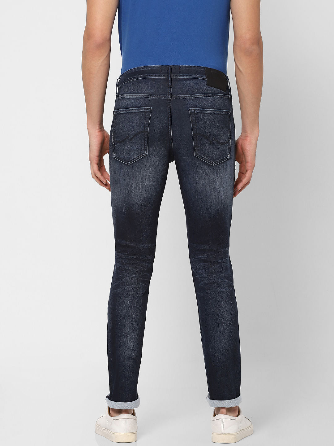 Dark Blue Low Rise Glenn Slim Fit Jeans