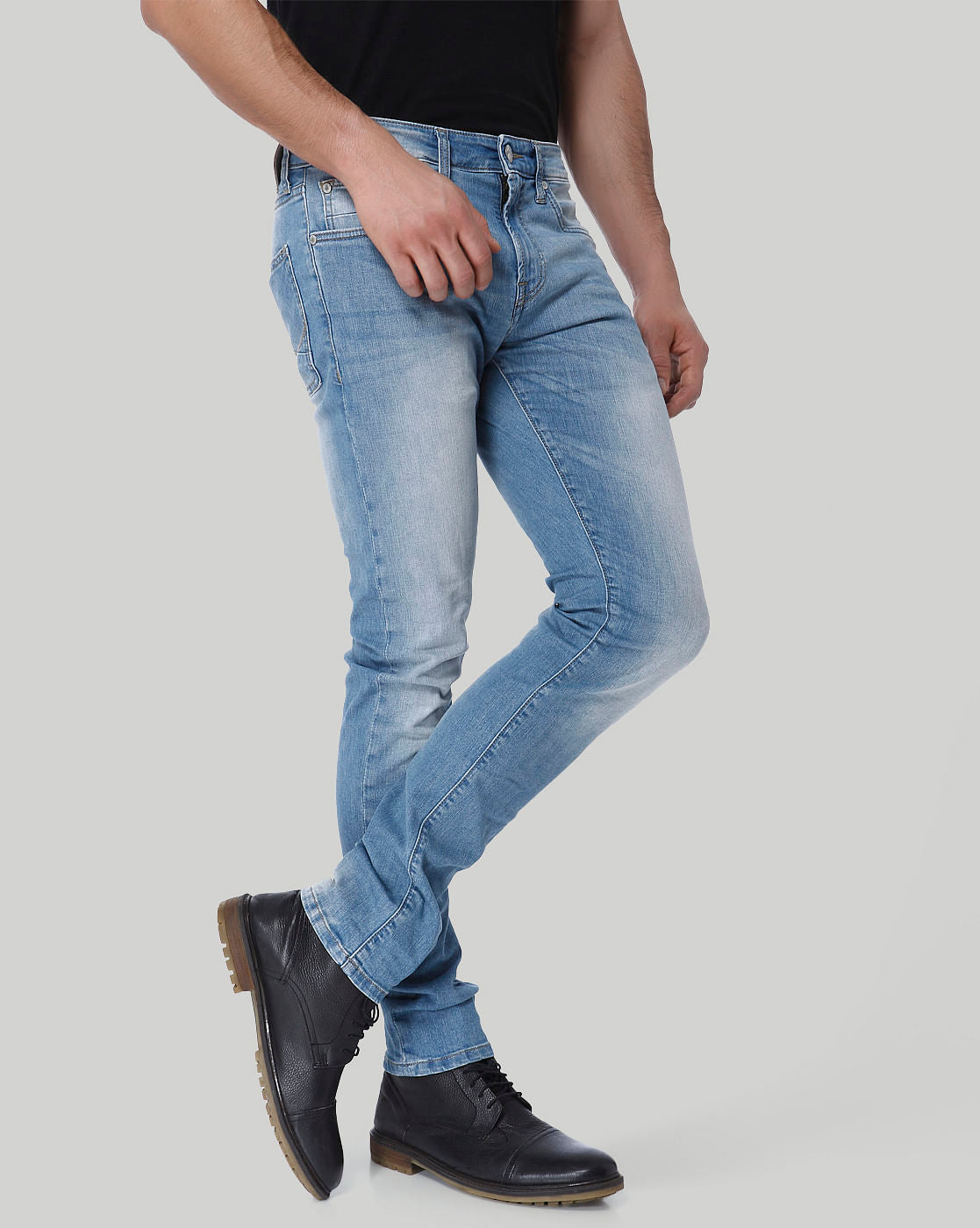 Blue Faded Glenn Slim Fit Jeans