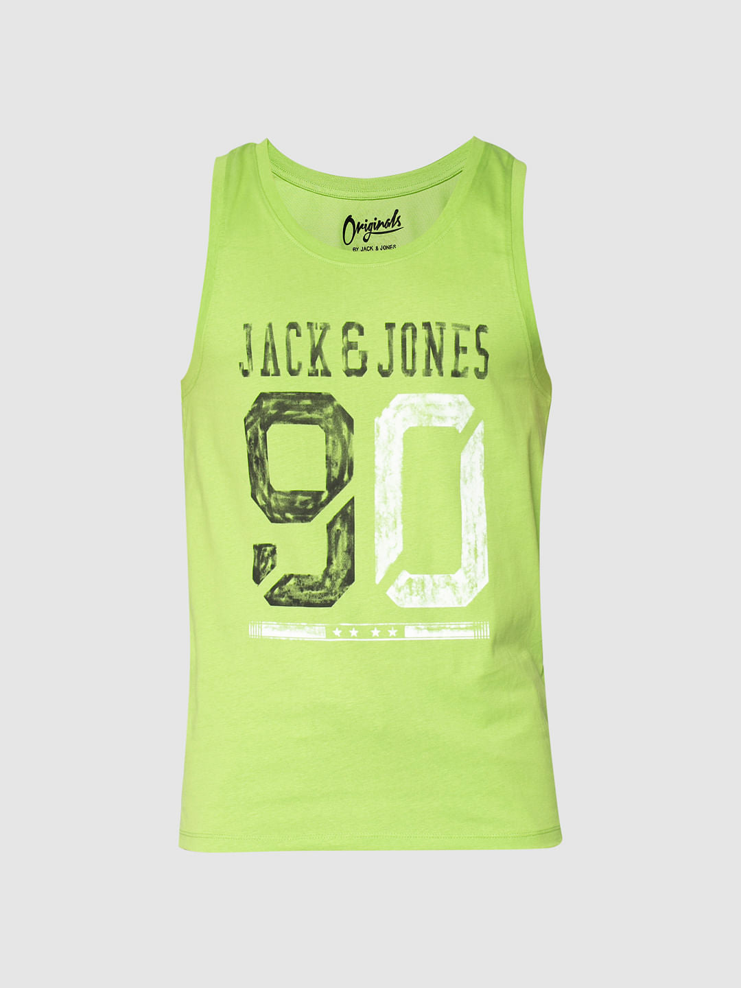 Green Logo Print Vest