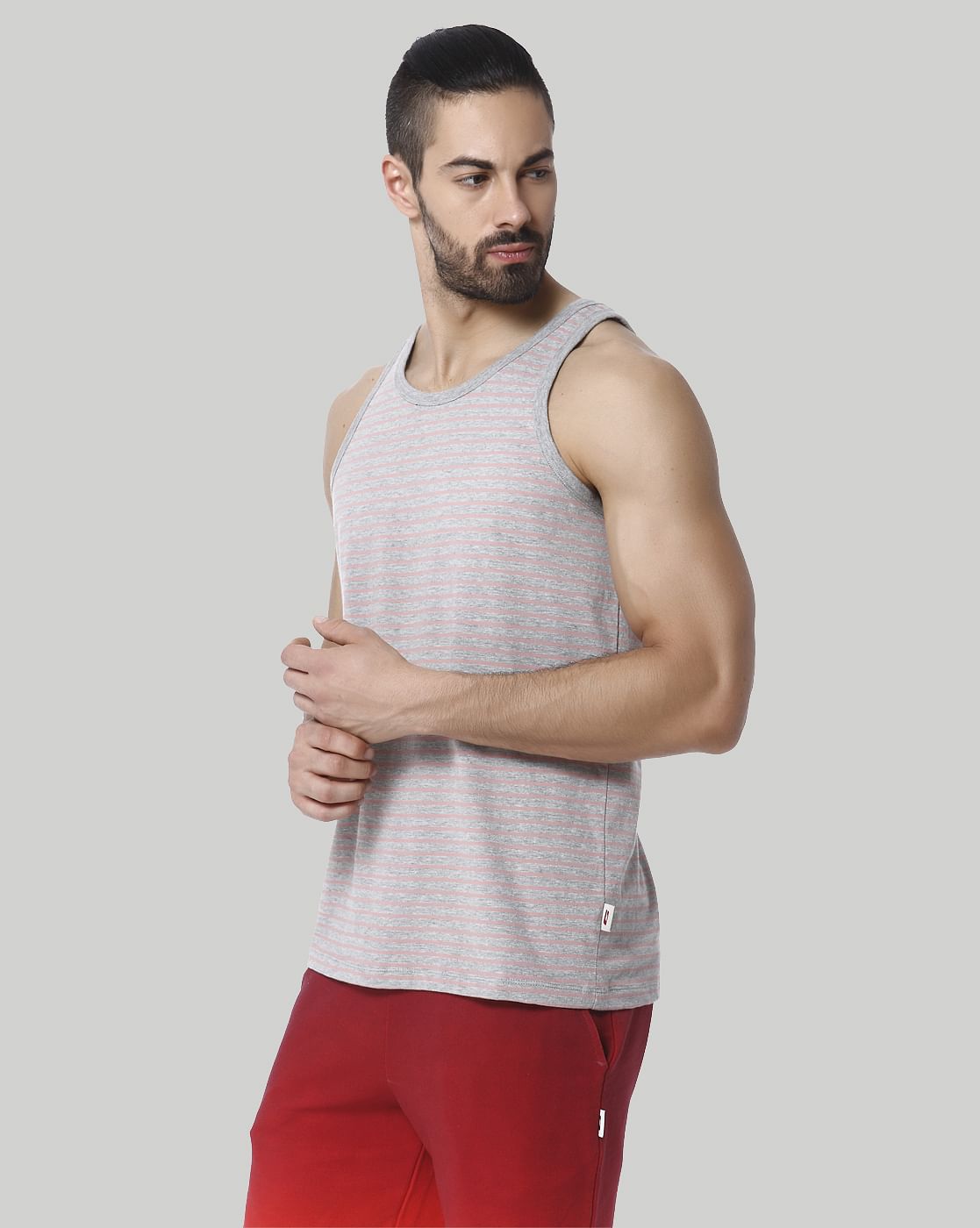 Pink Striped Fashion Vest