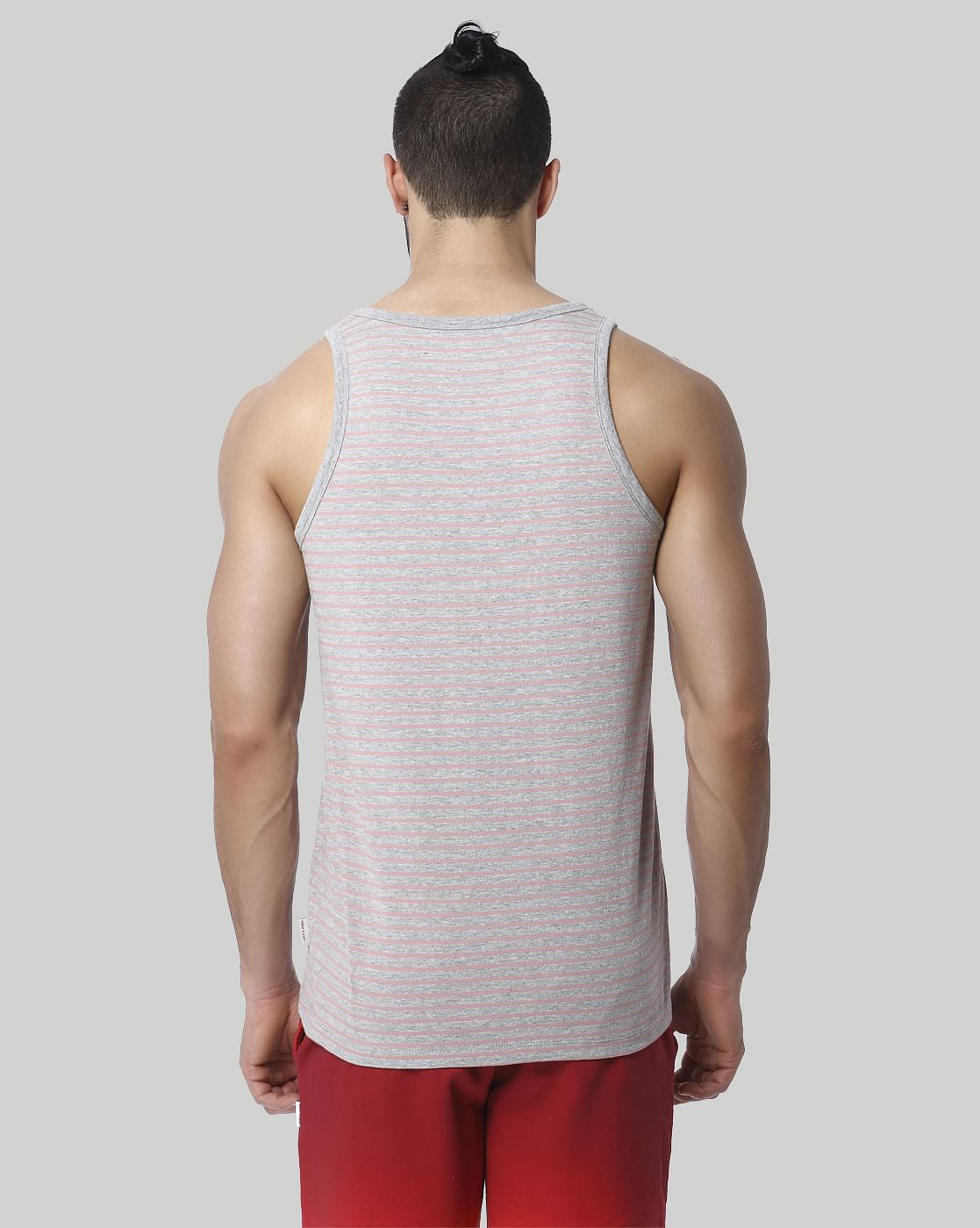 Pink Striped Fashion Vest