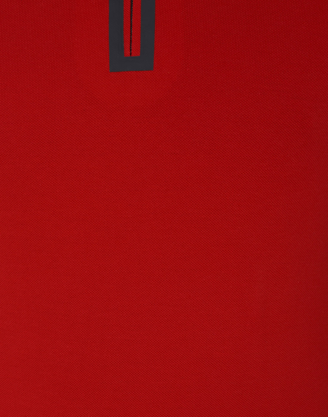Red Contrast Tipping Polo Neck T-Shirt