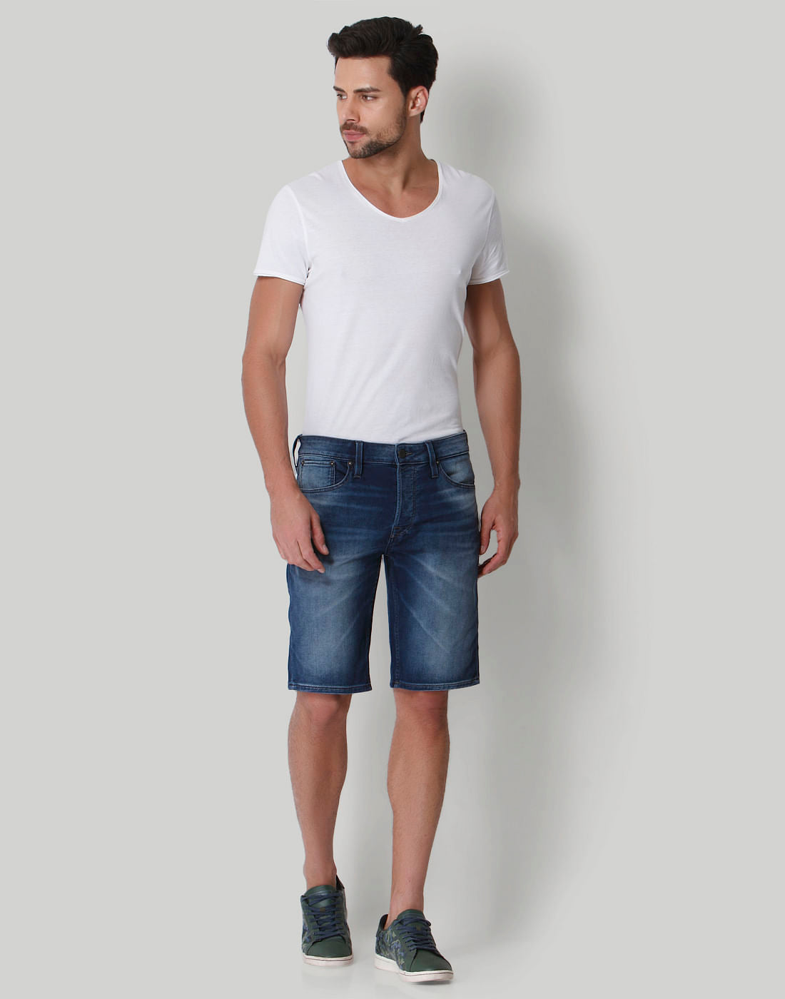 Blue Denim Shorts