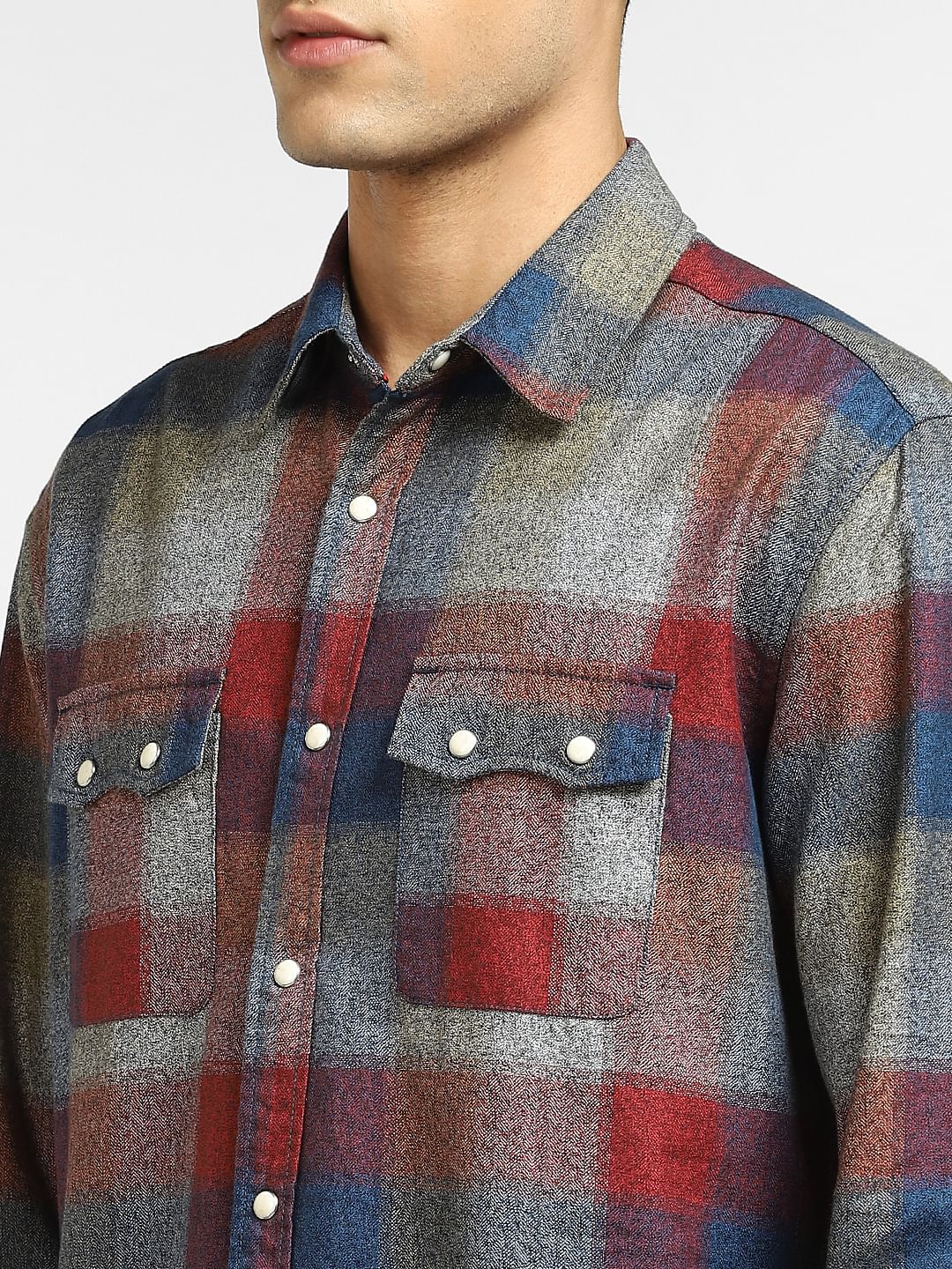 Red Check Full Sleeves Shirt