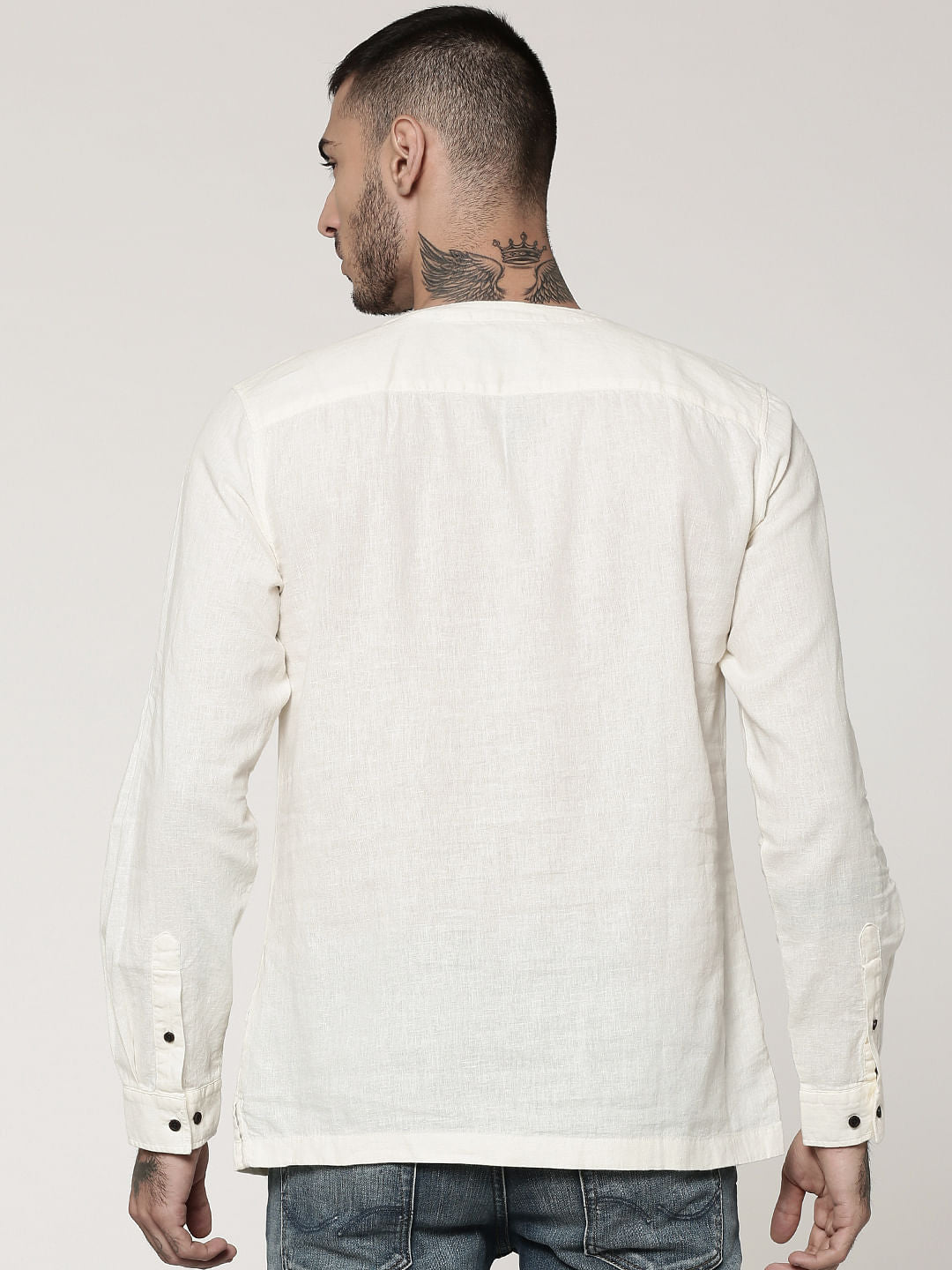 White Full Sleeves Shirt
