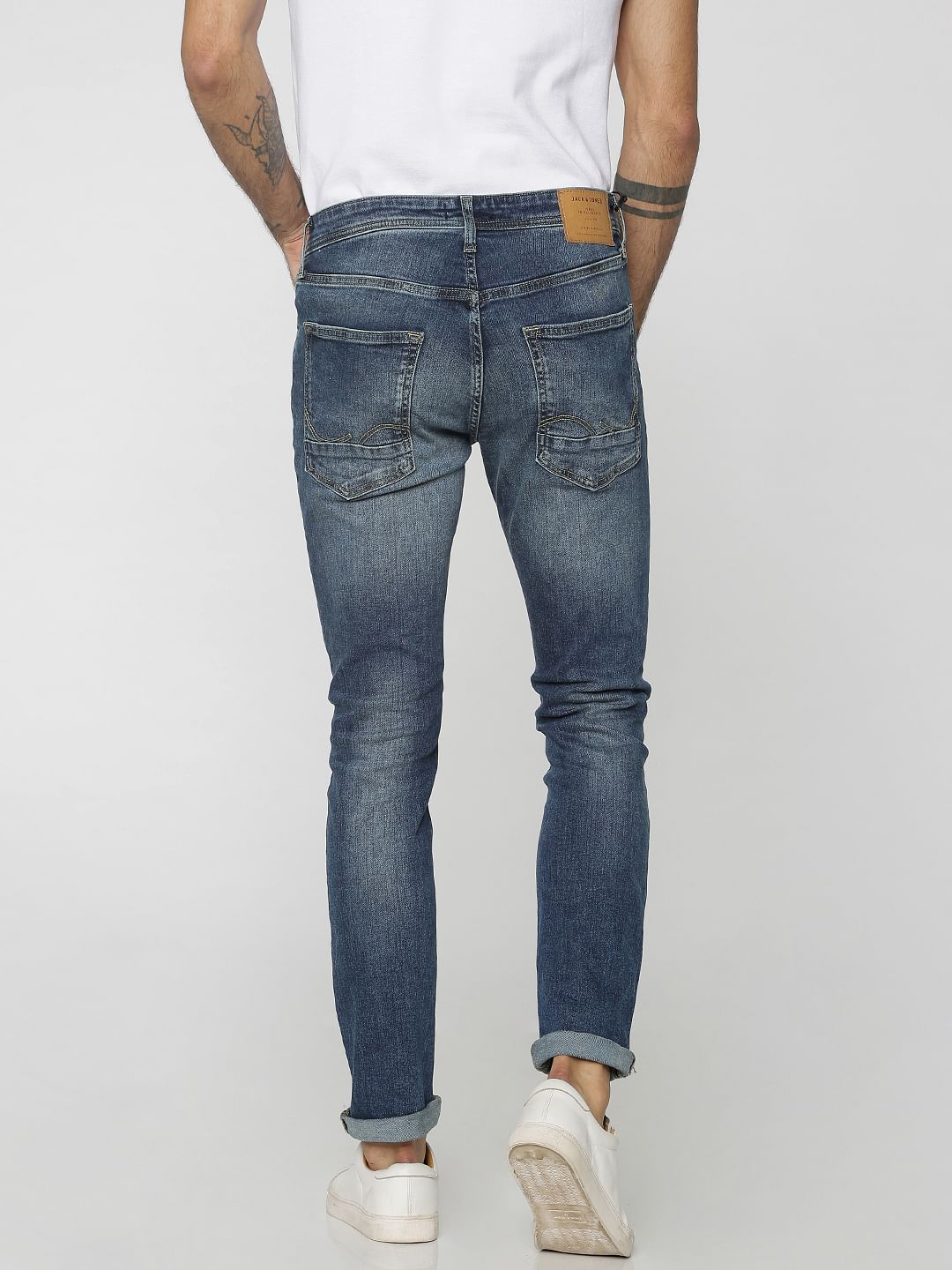 Dark Blue Low Rise Ben Skinny Fit Jeans