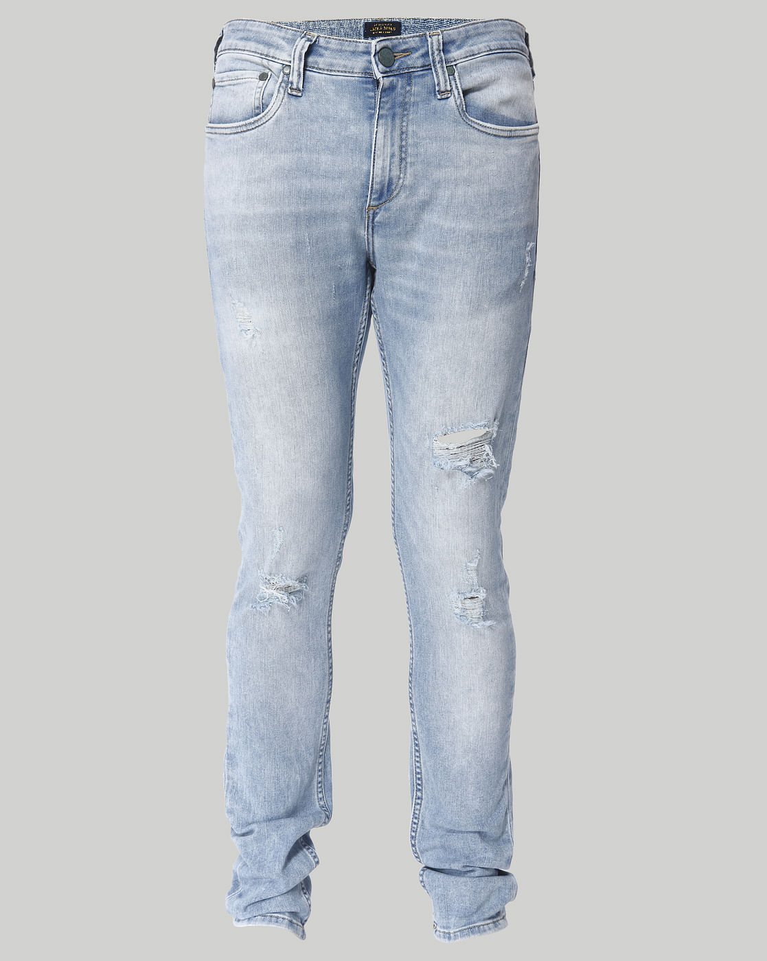 Light Blue Ripped Liam Skinny Jeans