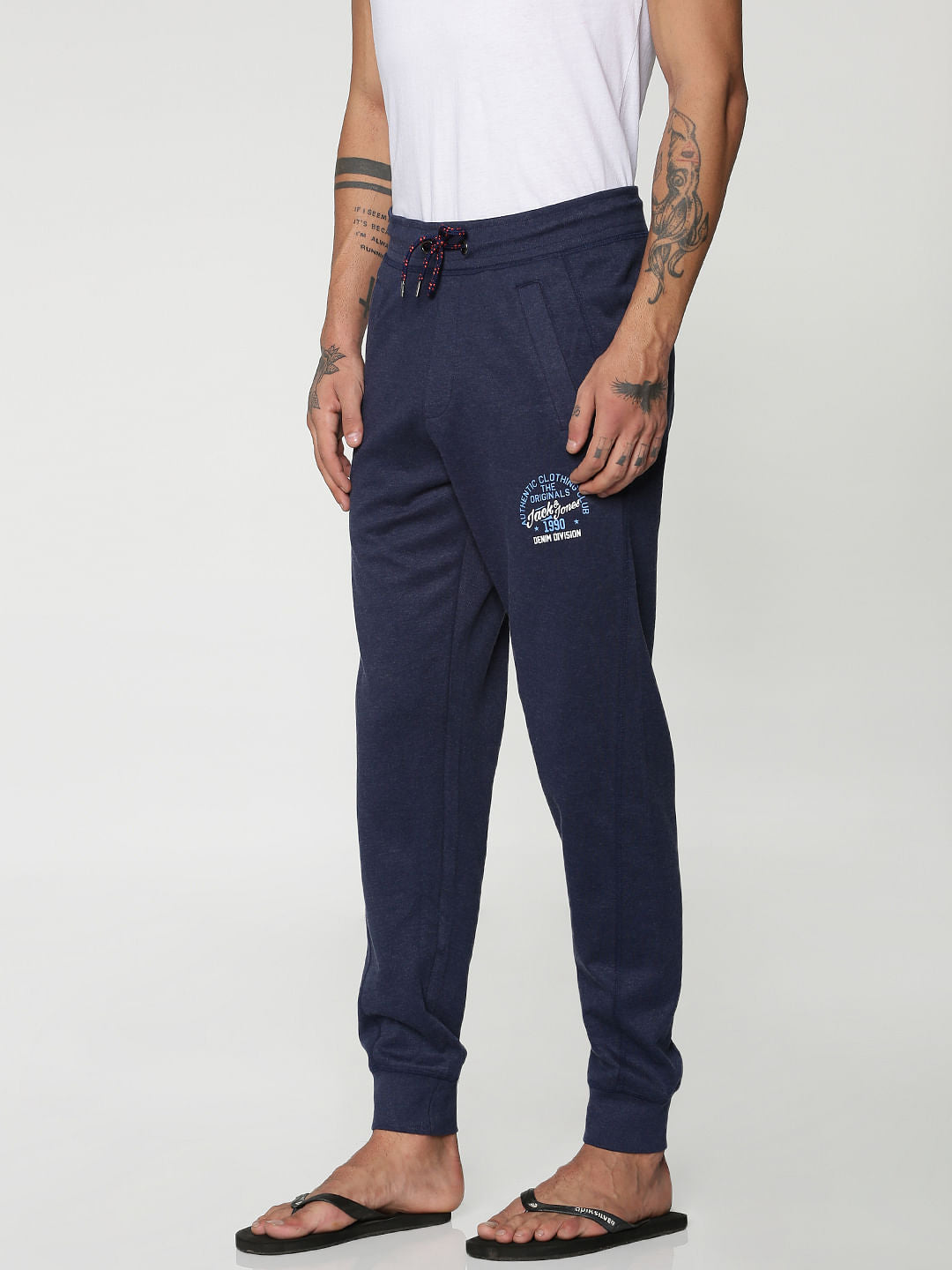 Navy Blue Drawstring Trackpants