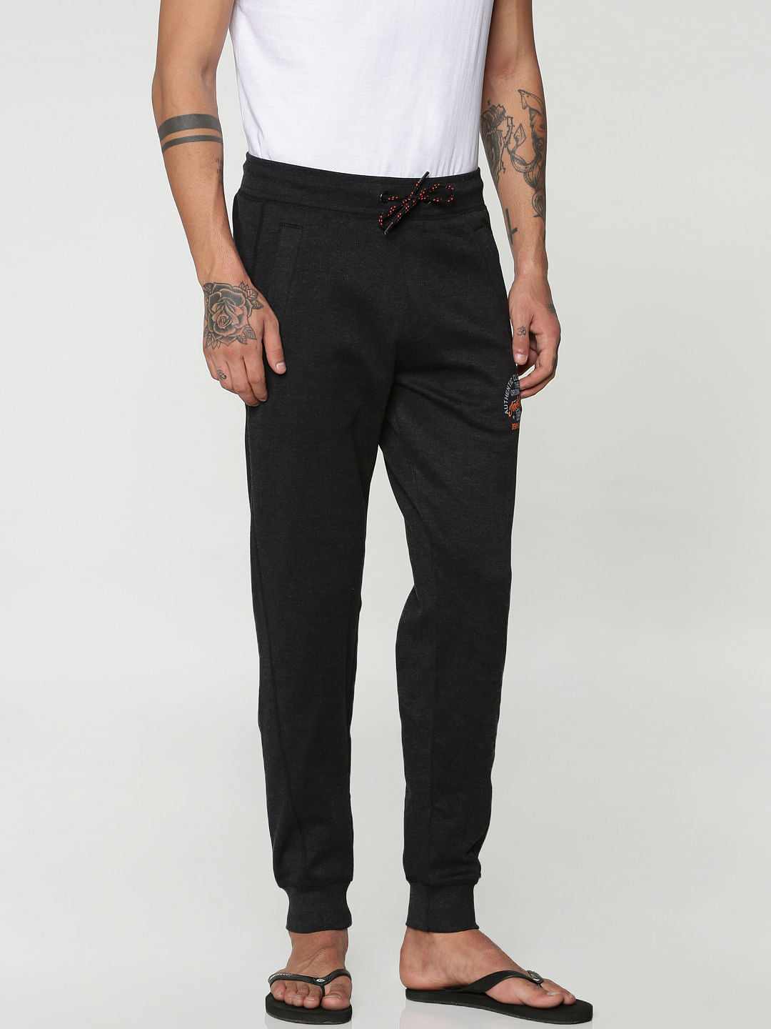 Black Drawstring Trackpants