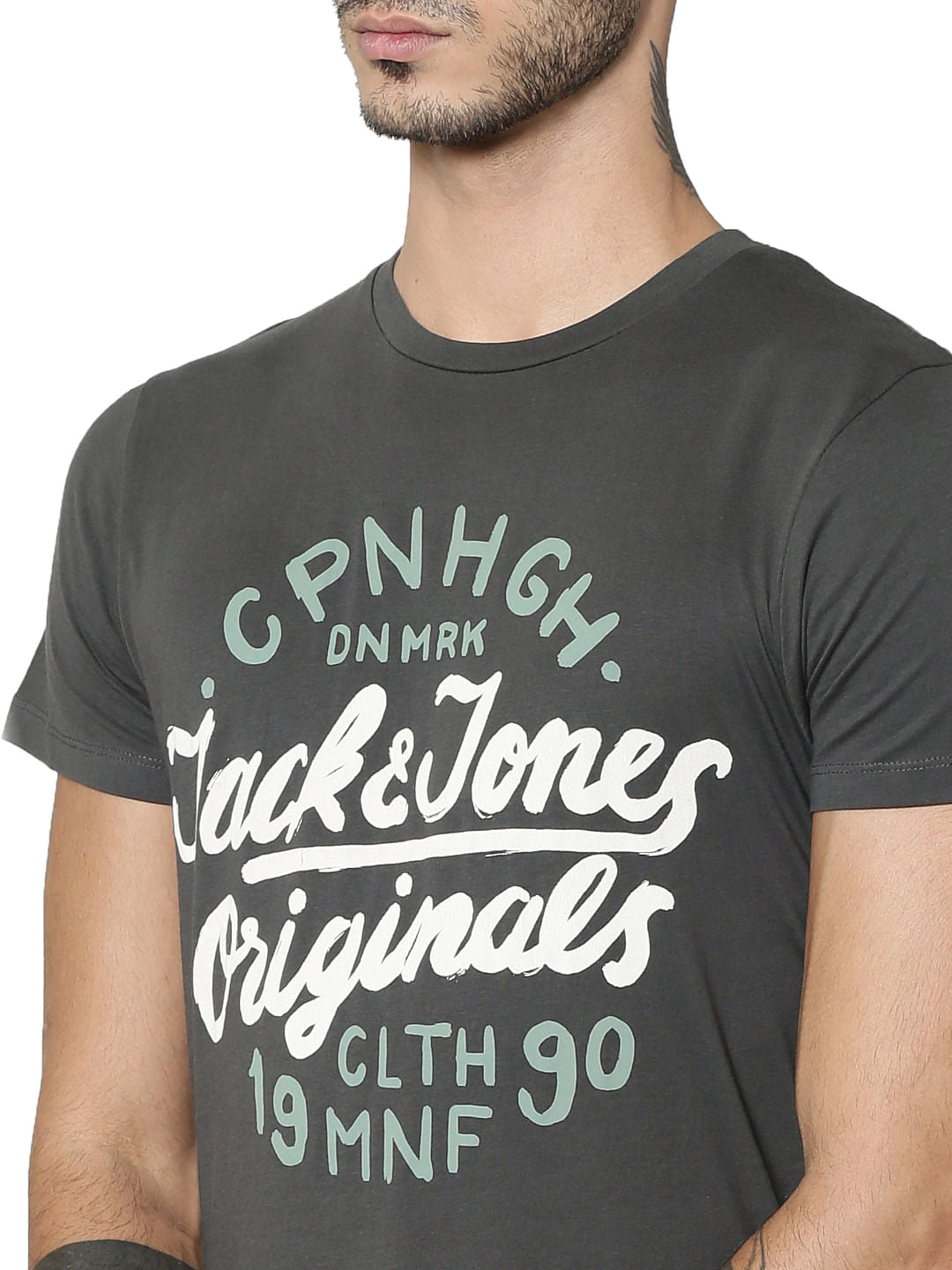 Blue Slim Fit T-Shirts