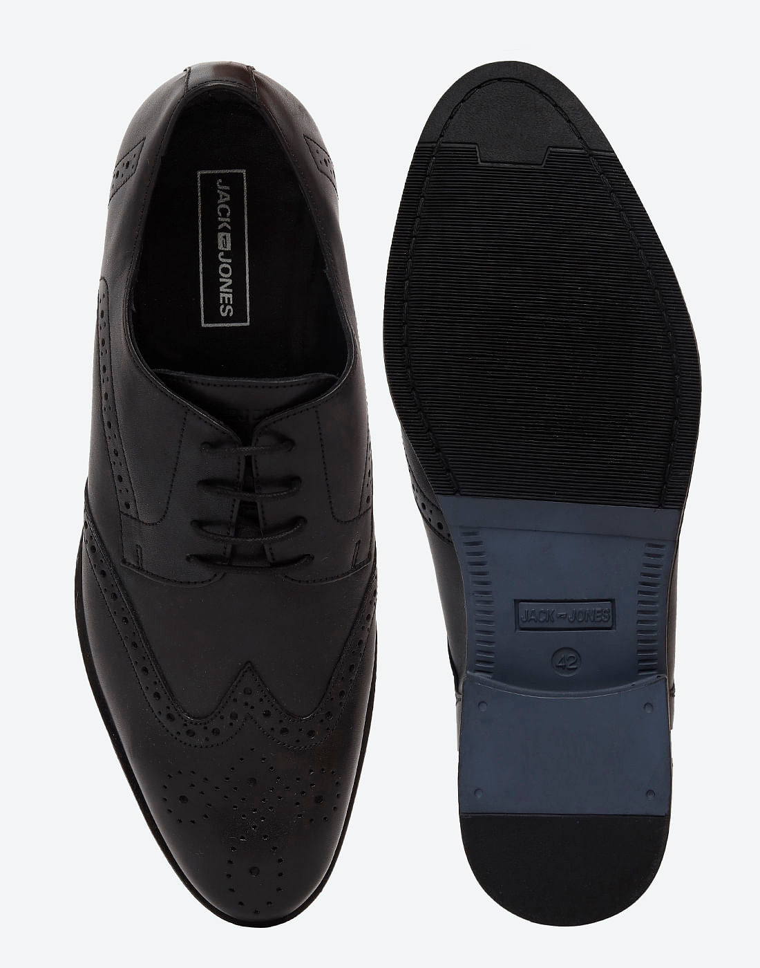 Black Leather Oxfords