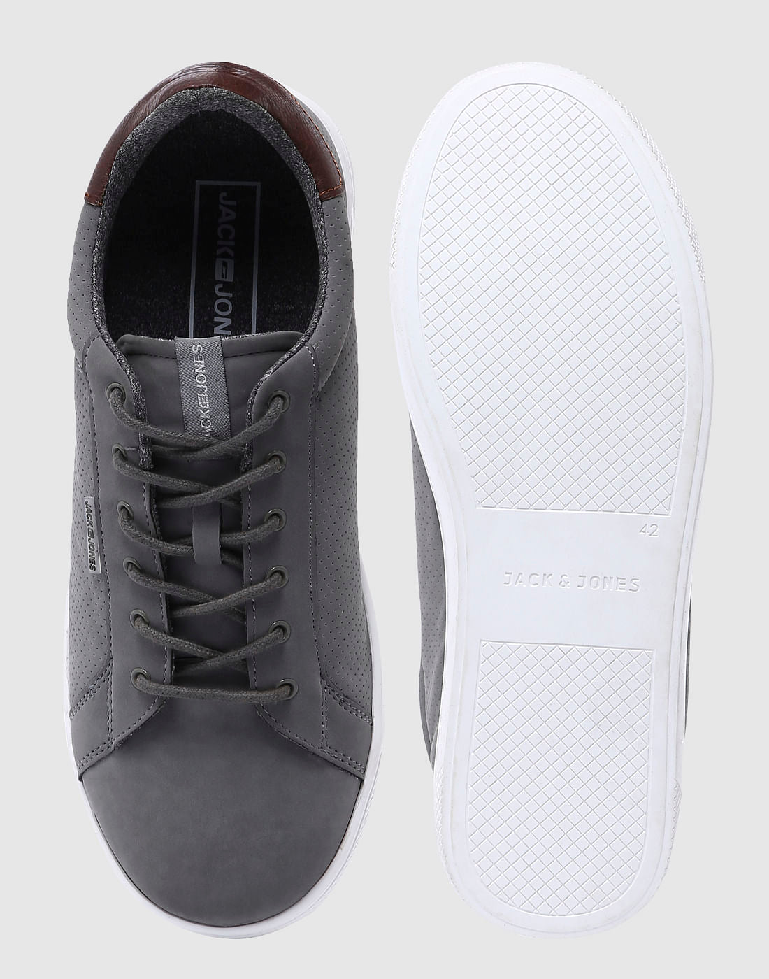 Grey Pu Sneakers